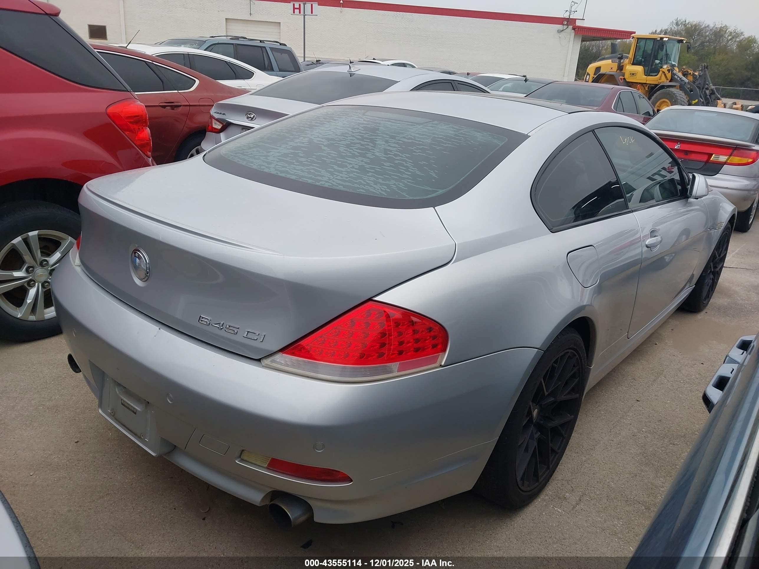 2005 Bmw 645ci   Silver vin: WBAEH734X5B193708