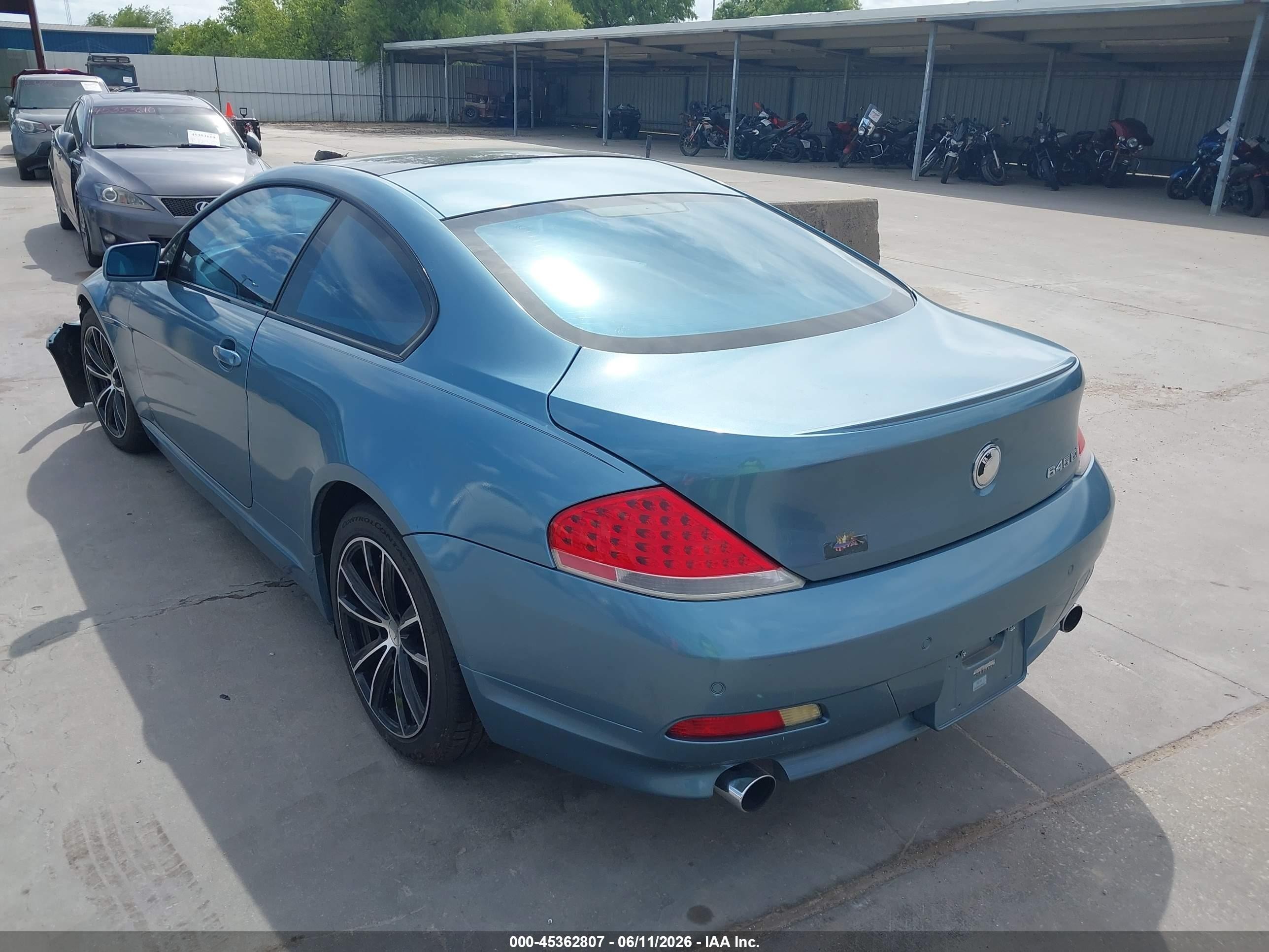 2005 Bmw 645ci   Blue vin: WBAEH734X5CF95113