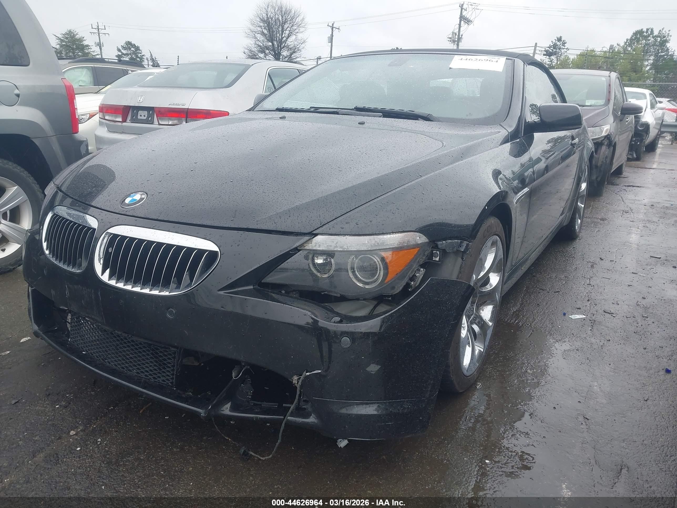 2006 Bmw 650i   Black vin: WBAEK13406CN77393