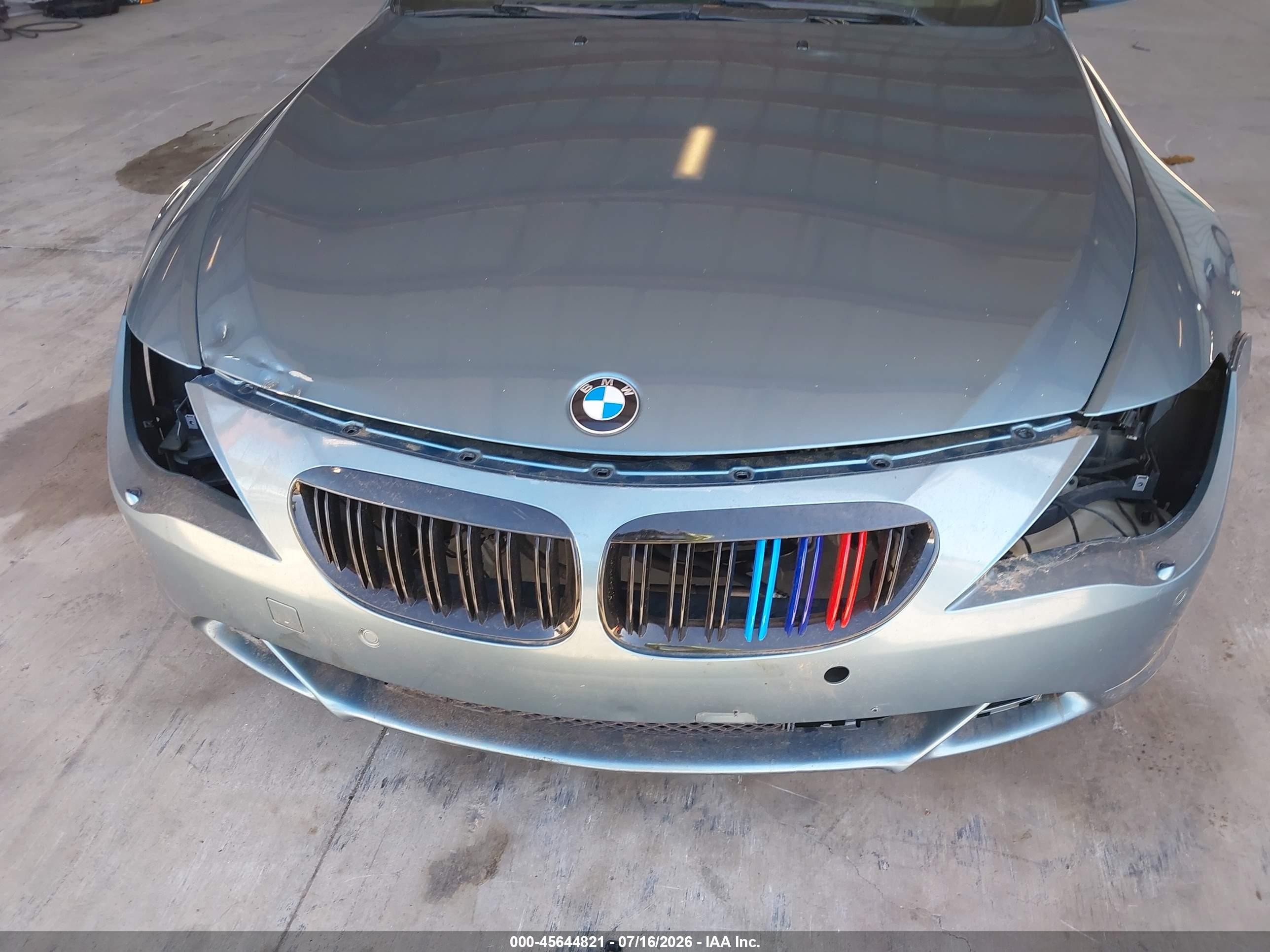 2006 Bmw 650i   Light Blue vin: WBAEK13416CN75796