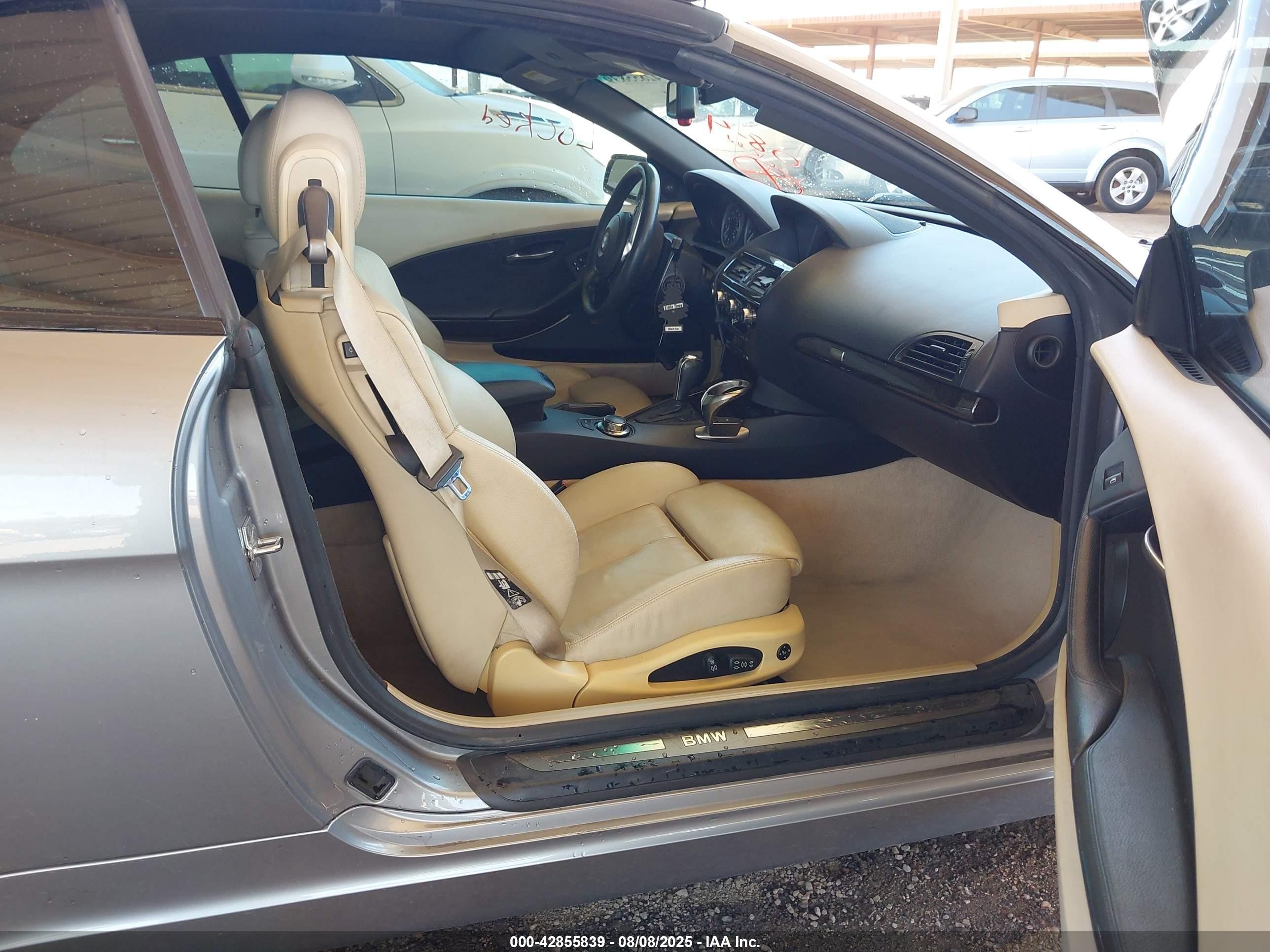 2006 Bmw 650i   Gray vin: WBAEK13416CN78407