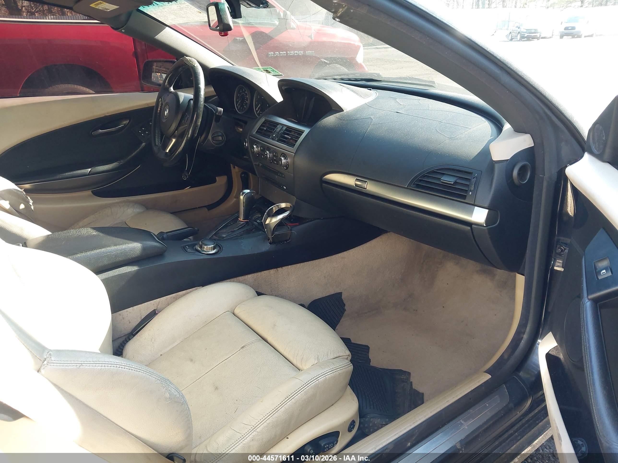 2006 Bmw 650i   Black vin: WBAEK13436CN76142