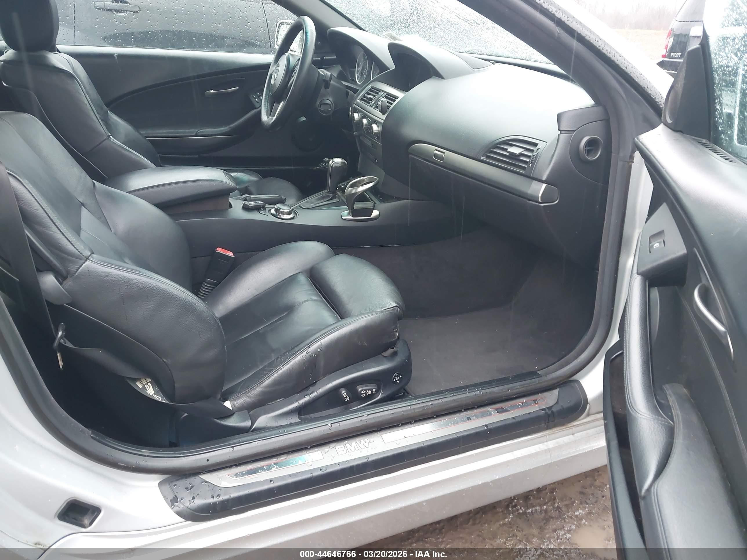 2006 Bmw 650i   Silver vin: WBAEK13446CN78112
