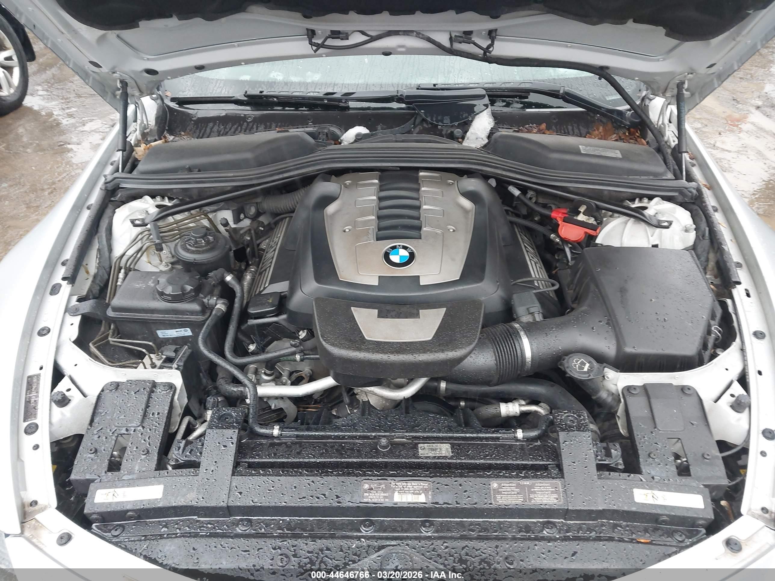 2006 Bmw 650i   Silver vin: WBAEK13446CN78112