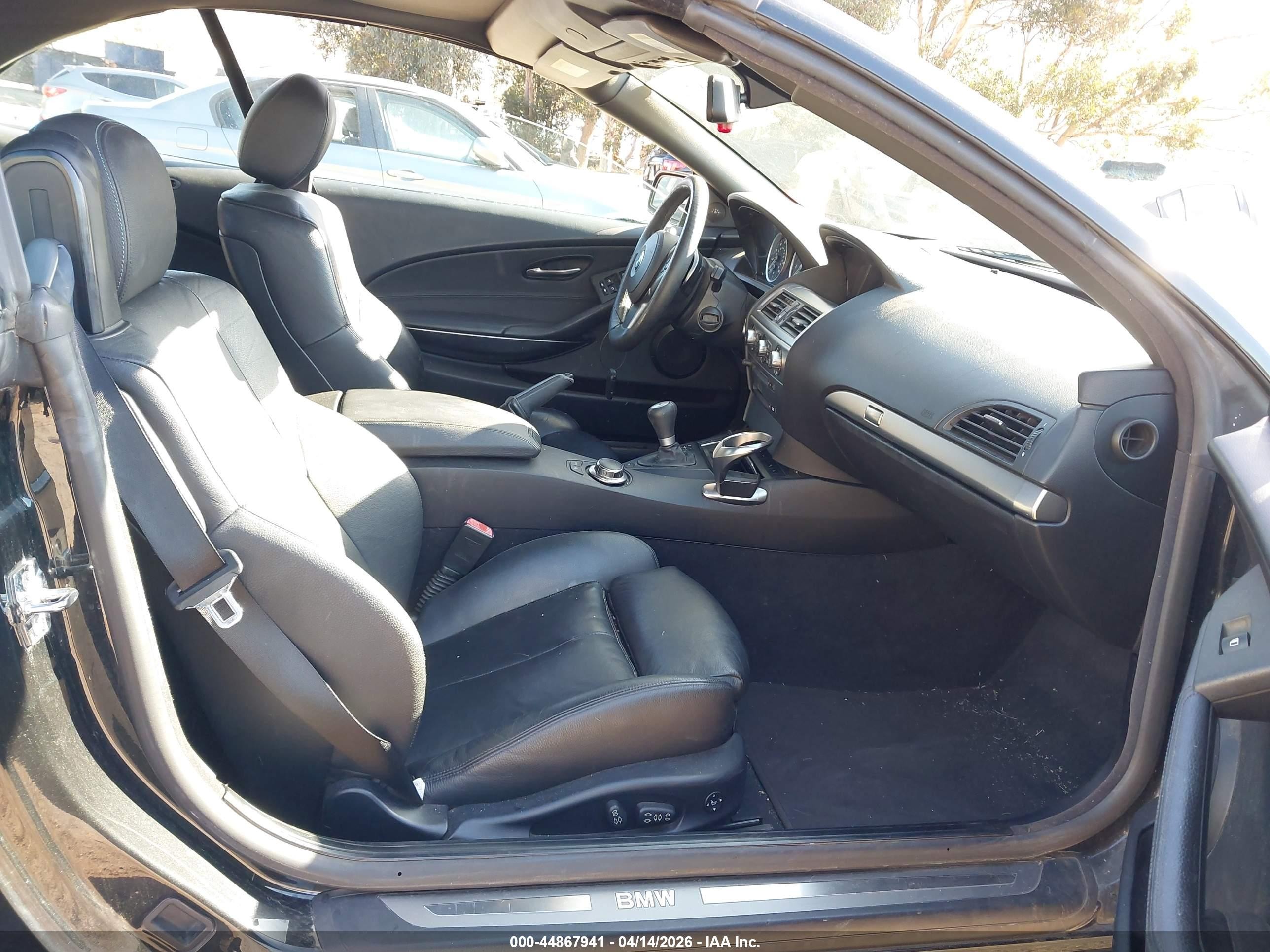 2006 Bmw 650i Black vin: WBAEK13456CN72058