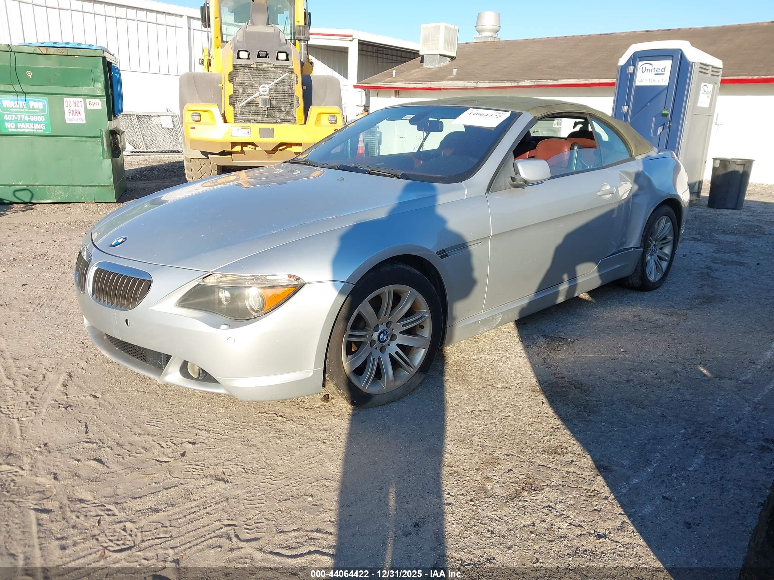 2006 Bmw 650i   Silver vin: WBAEK13486CN78338