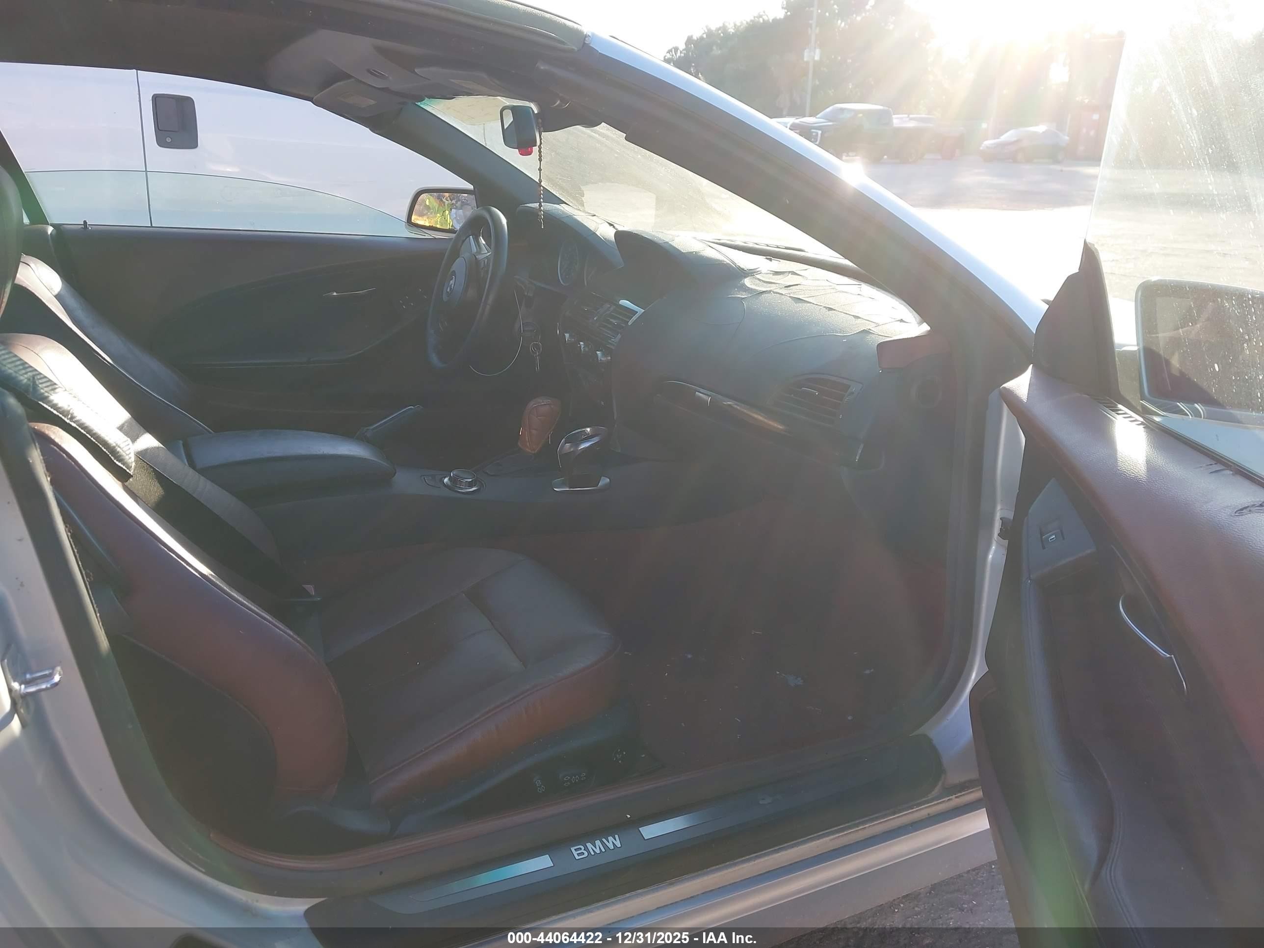 2006 Bmw 650i   Silver vin: WBAEK13486CN78338