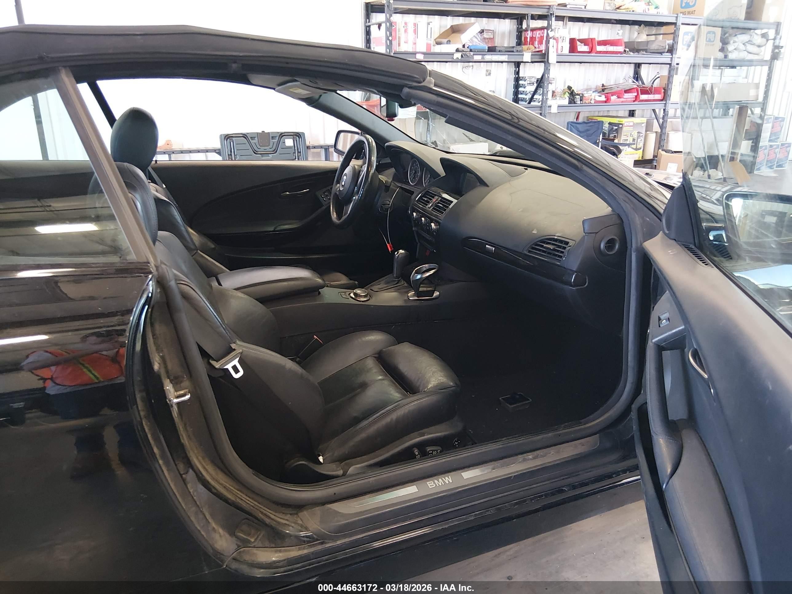 2006 Bmw 650i   Черный vin: WBAEK13486CN79781
