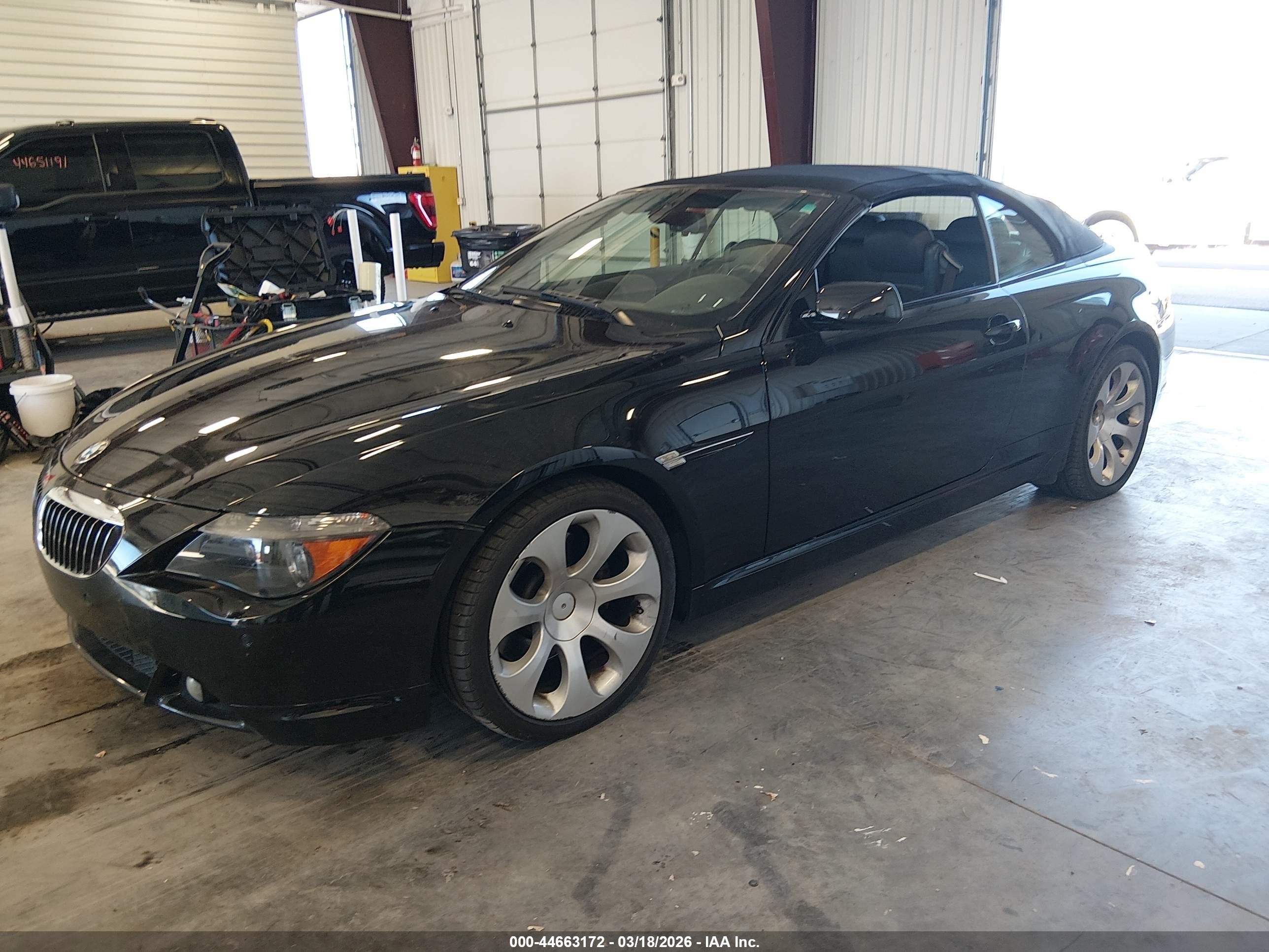 2006 Bmw 650i   Черный vin: WBAEK13486CN79781