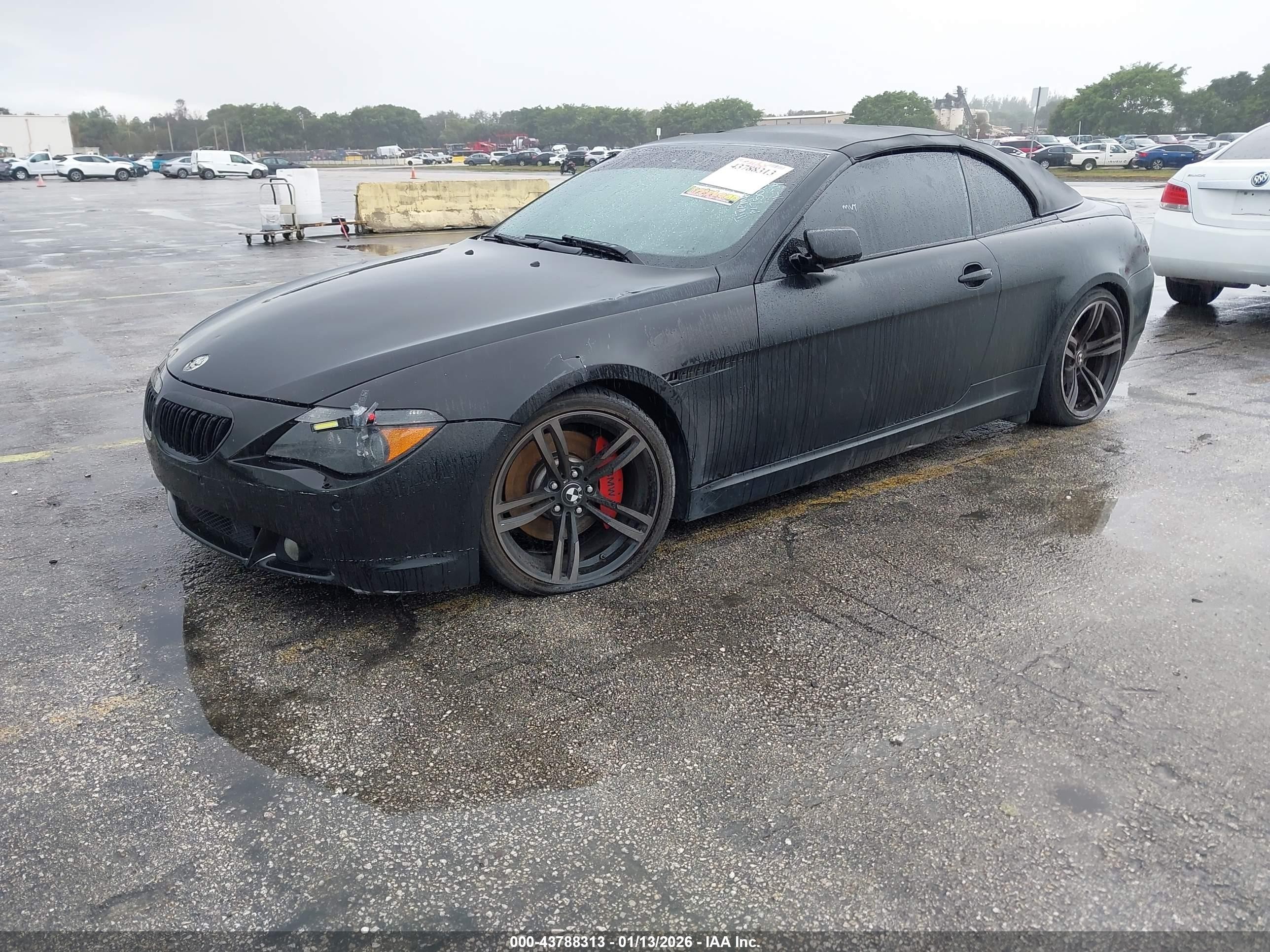 2006 Bmw 650i   Black vin: WBAEK13496CN75013