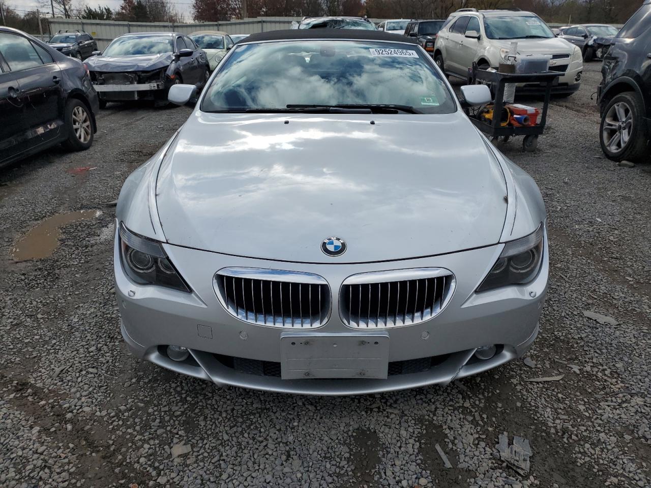 2006 Bmw 650 I Silver vin: WBAEK13496CN79658