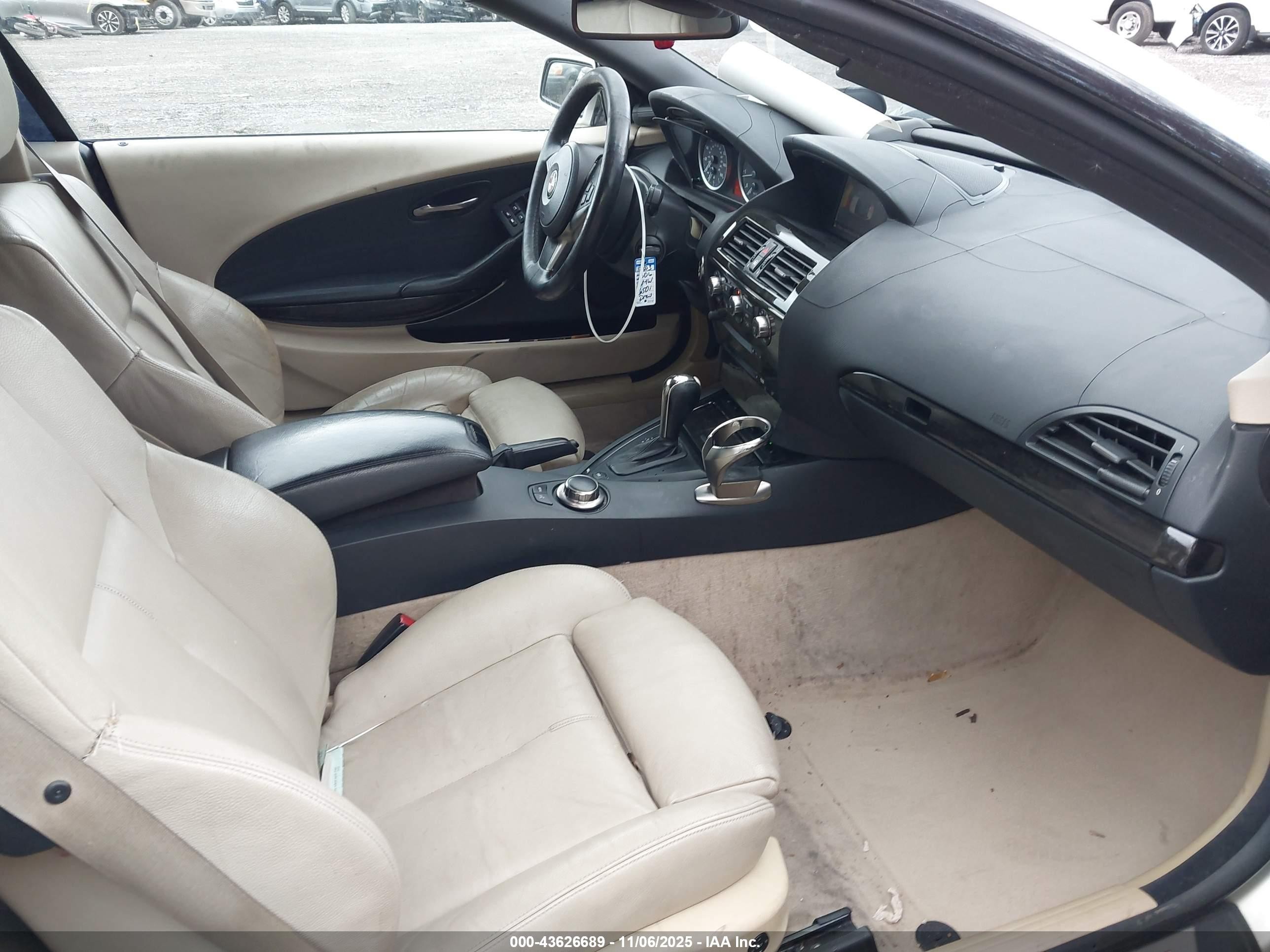 2006 Bmw 650i   Silver vin: WBAEK134X6CN79894