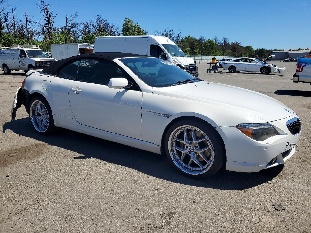 2007 Bmw 650 I Белый vin: WBAEK13507CN80367