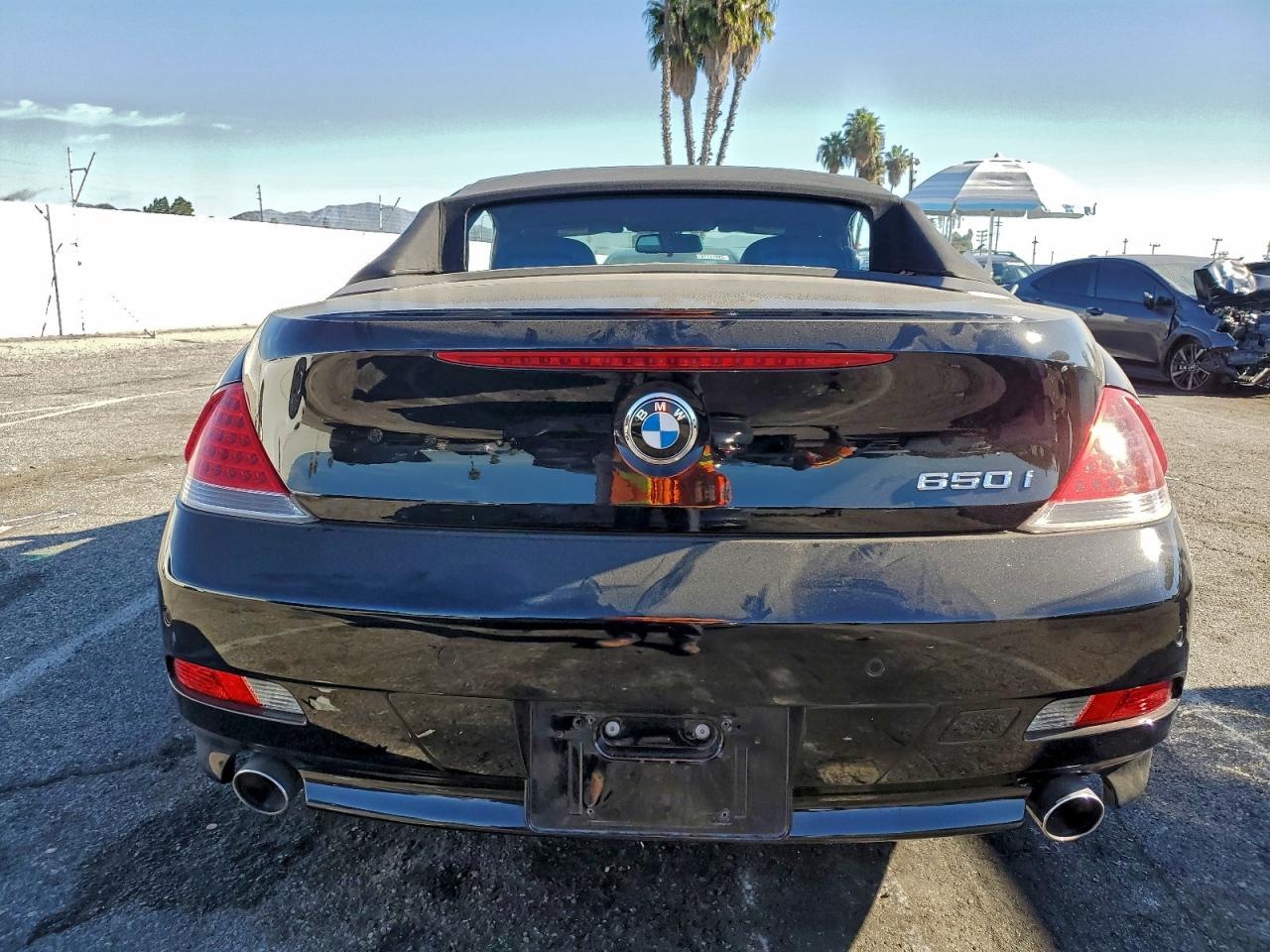 2007 Bmw 650 I Black vin: WBAEK13507CN82829