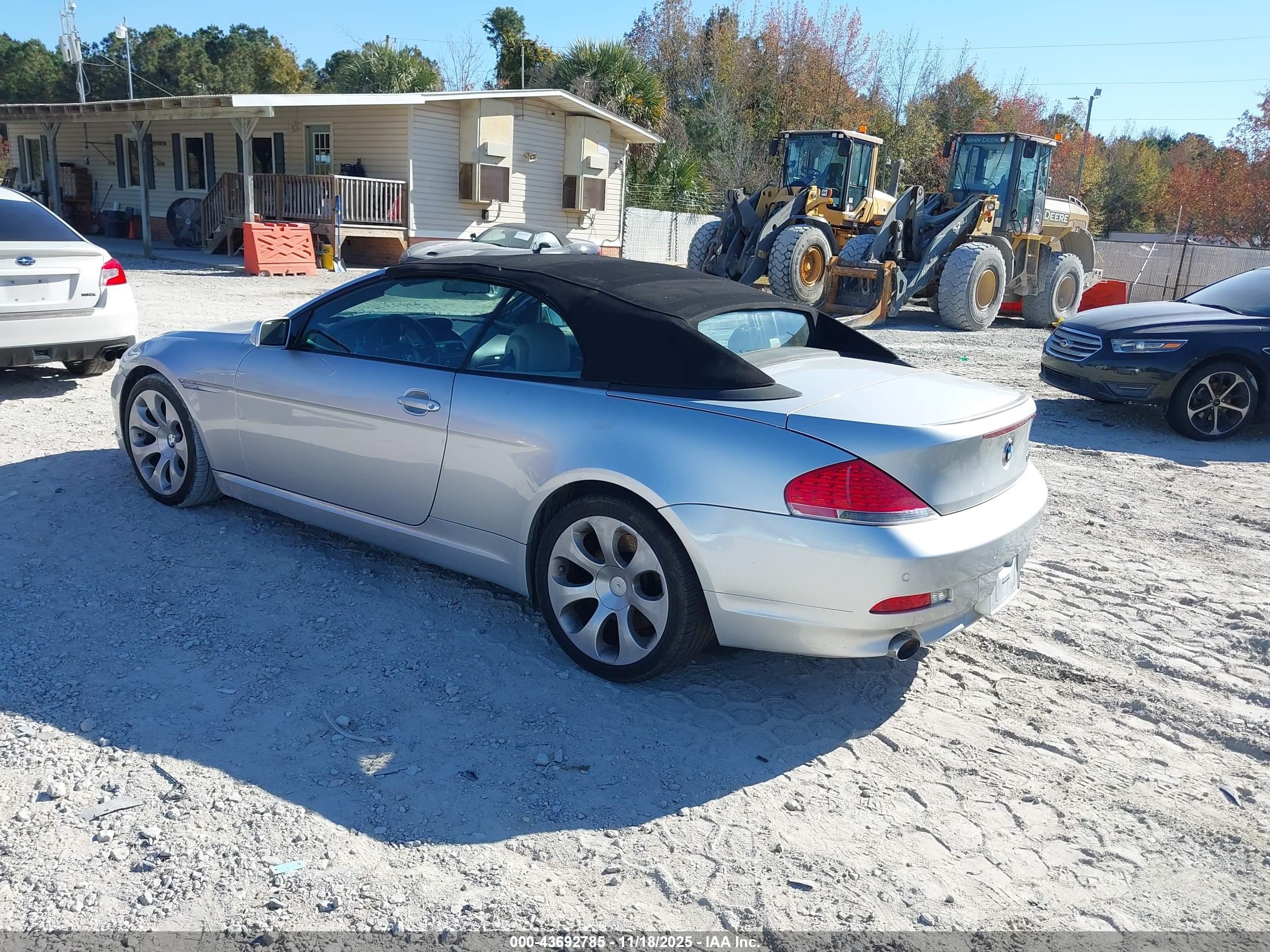 2007 Bmw 650i   Silver vin: WBAEK13517CN81172