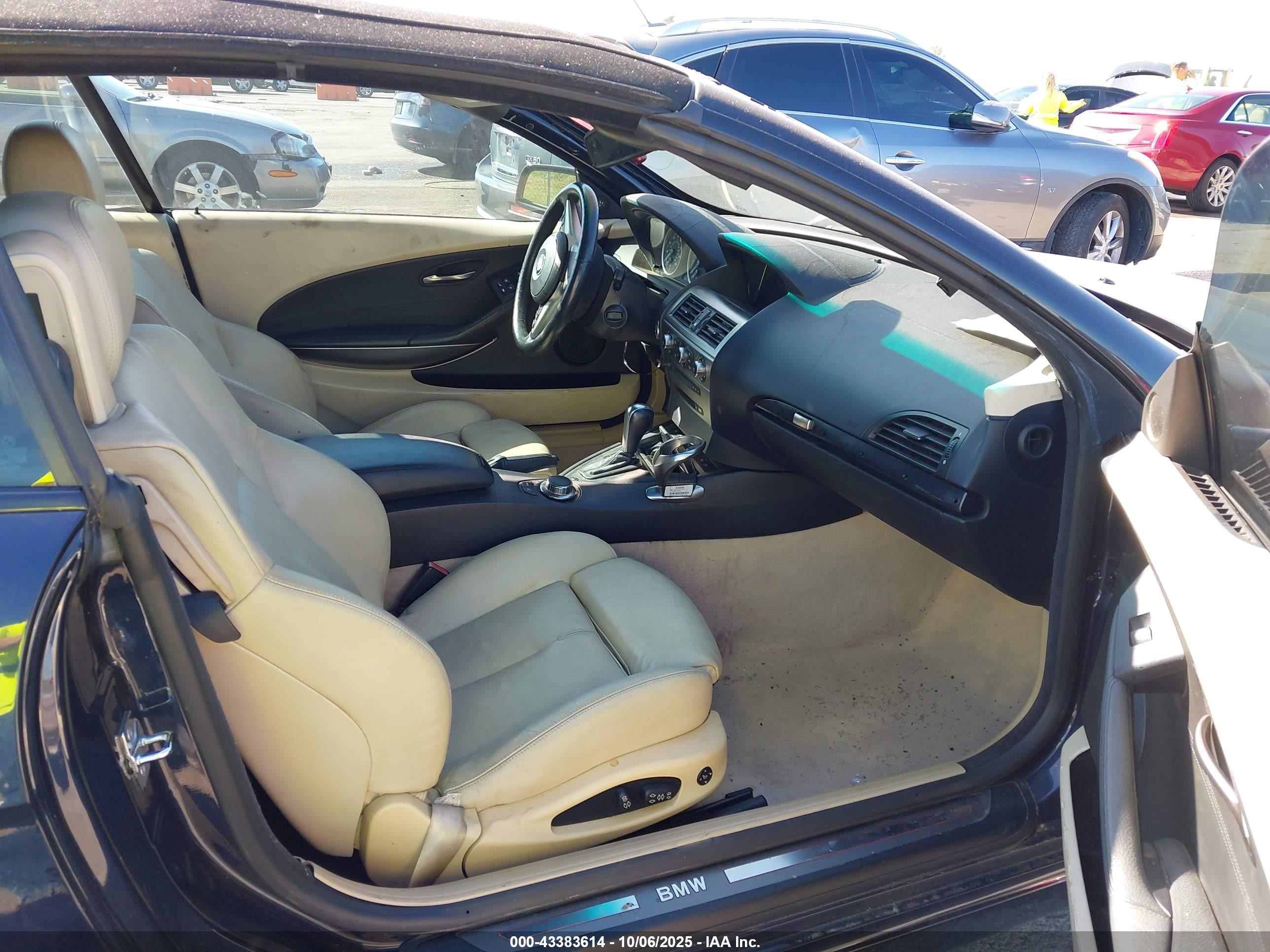 2007 Bmw 650i   Blue vin: WBAEK13517CN81236