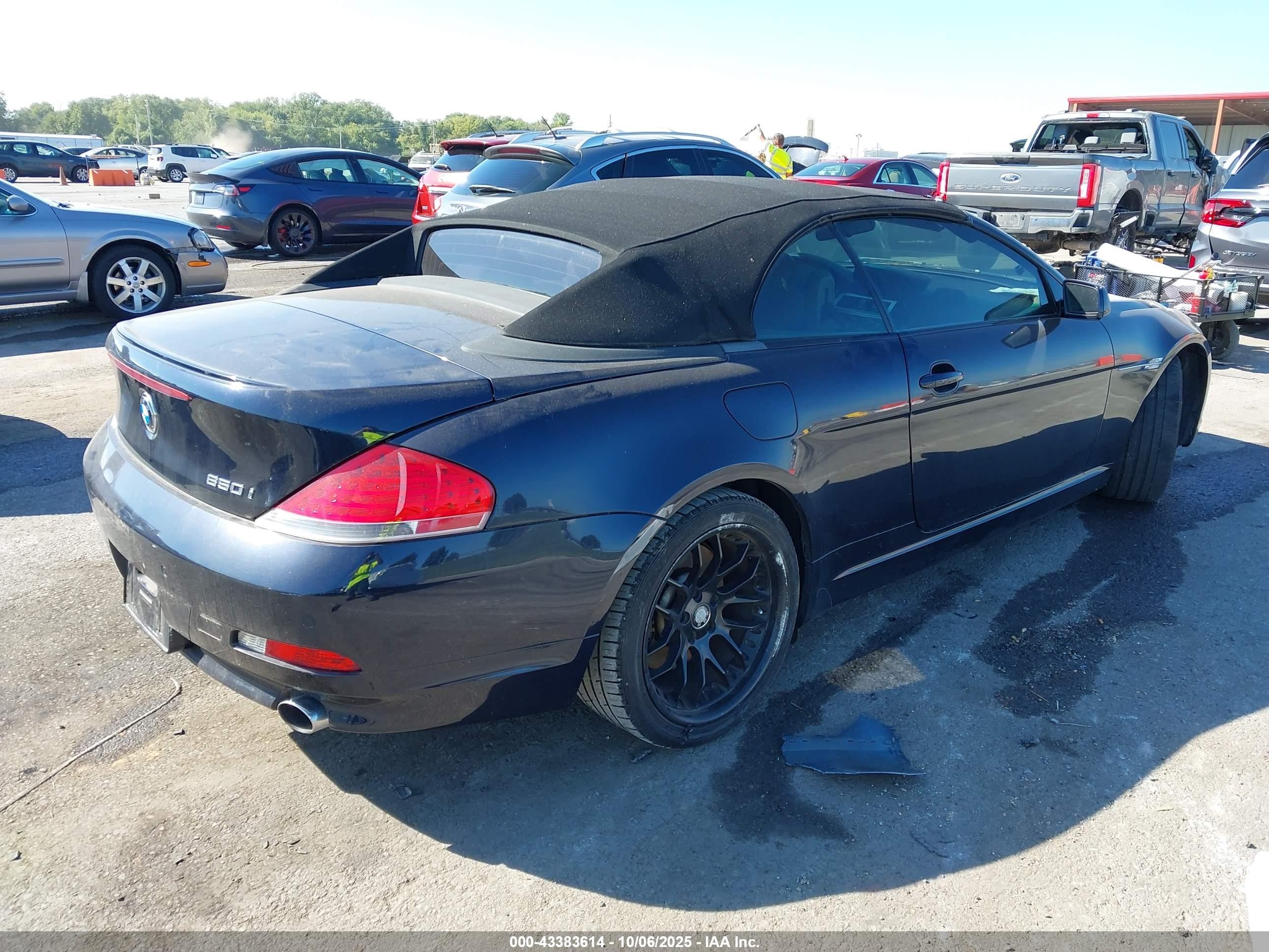 2007 Bmw 650i   Blue vin: WBAEK13517CN81236