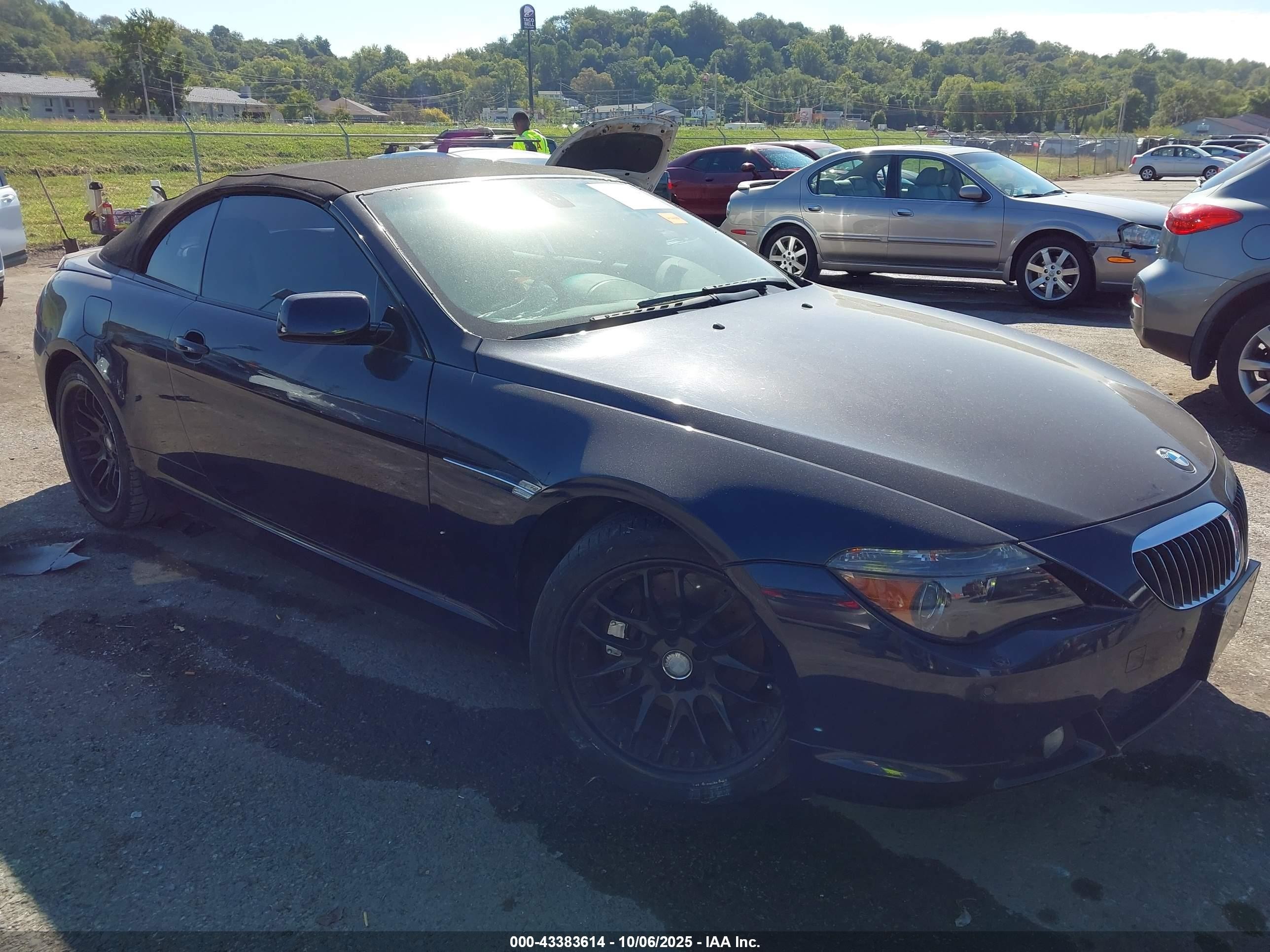 2007 Bmw 650i   Blue vin: WBAEK13517CN81236