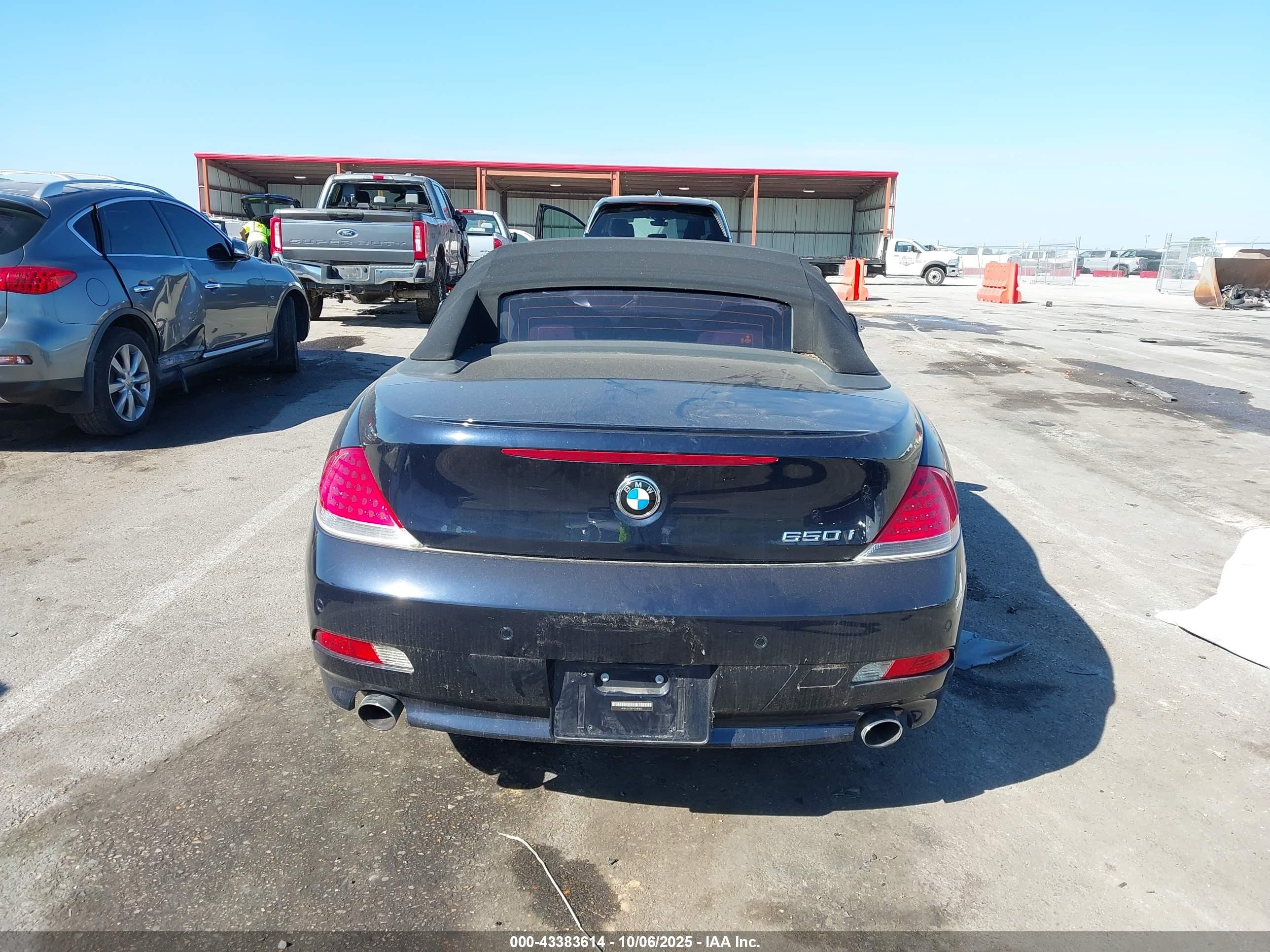 2007 Bmw 650i   Blue vin: WBAEK13517CN81236