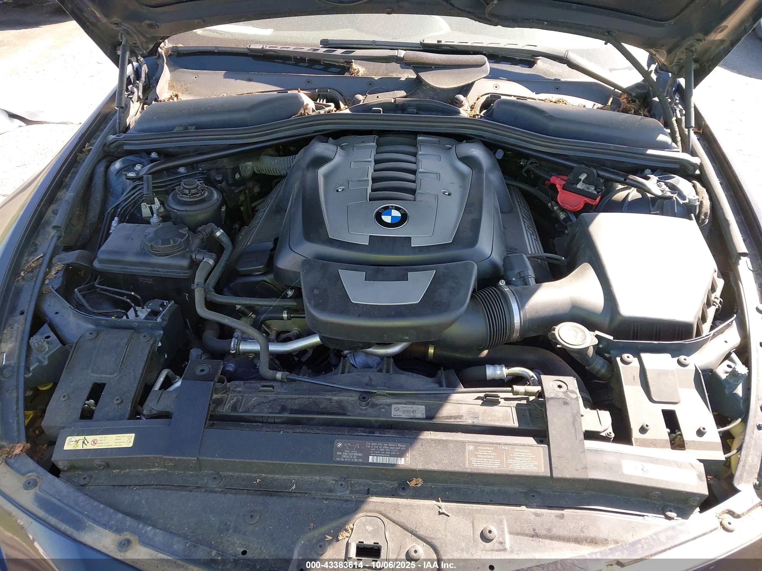 2007 Bmw 650i   Blue vin: WBAEK13517CN81236