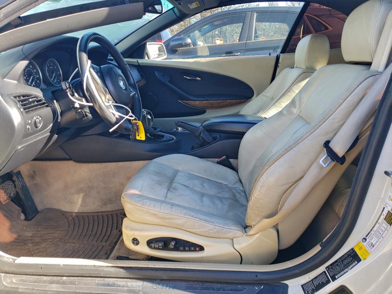 2007 Bmw 650 I White vin: WBAEK13517CN84217