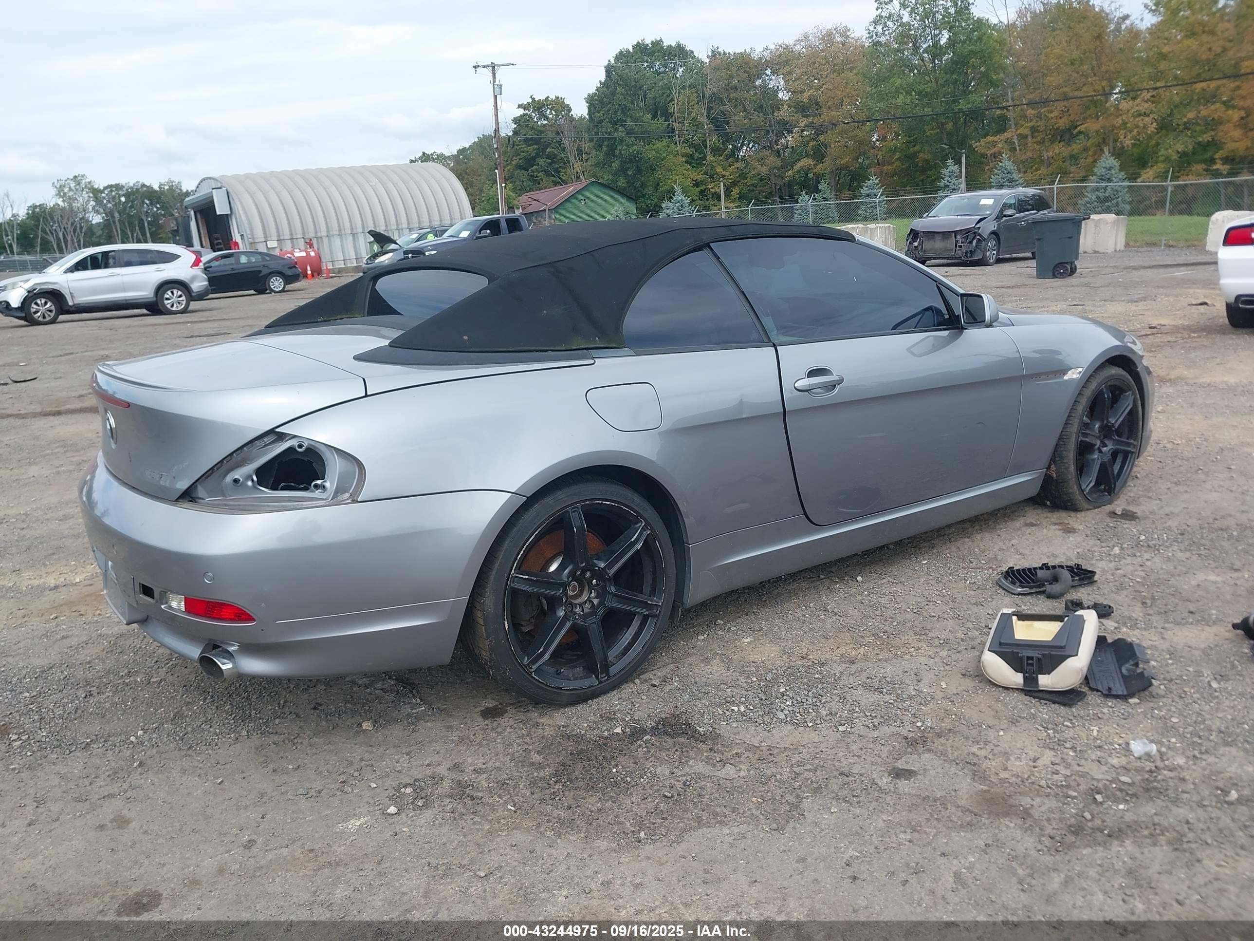 2007 Bmw 650i   Silver vin: WBAEK13537CN83523