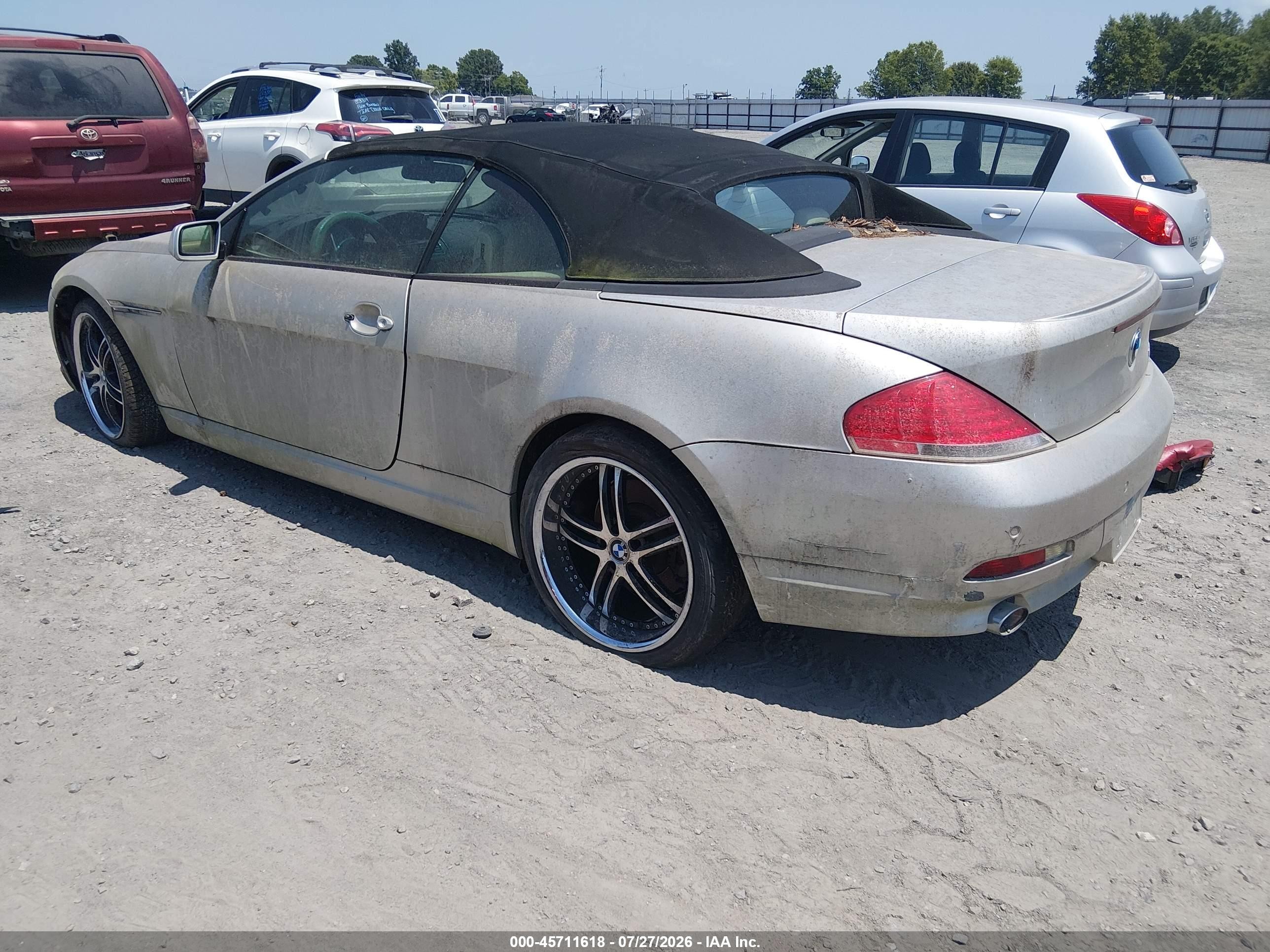 2007 Bmw 650i   Silver vin: WBAEK13547CN84468