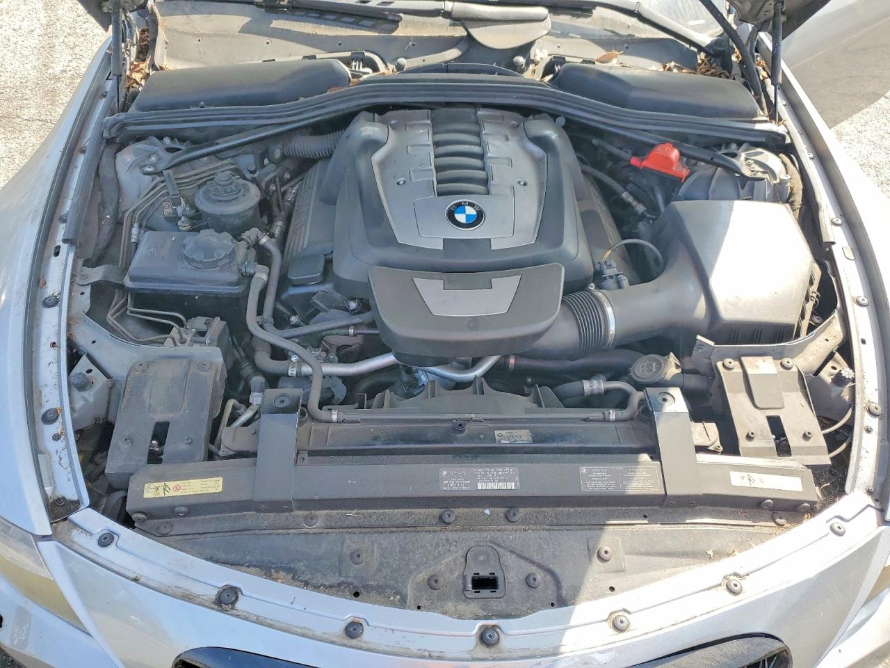 2007 Bmw 650 I Silver vin: WBAEK13567CN80616