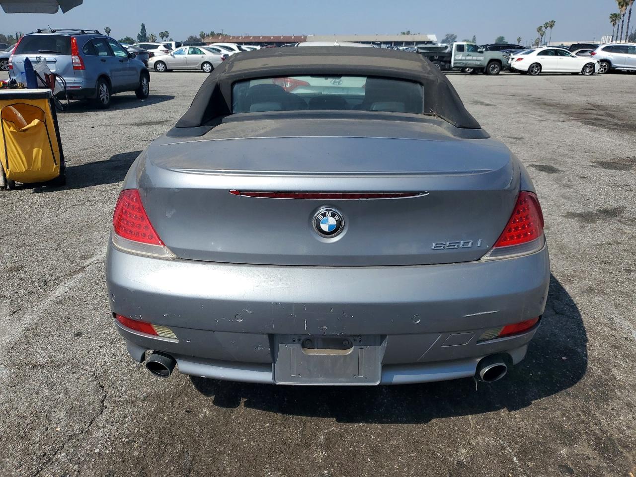 2007 Bmw 650 I Silver vin: WBAEK13567CN80616