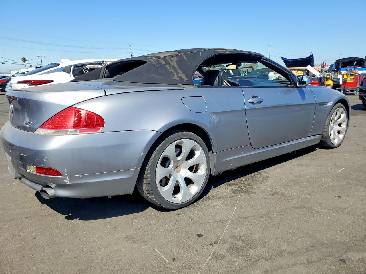 2007 Bmw 650 I Silver vin: WBAEK13567CN80616