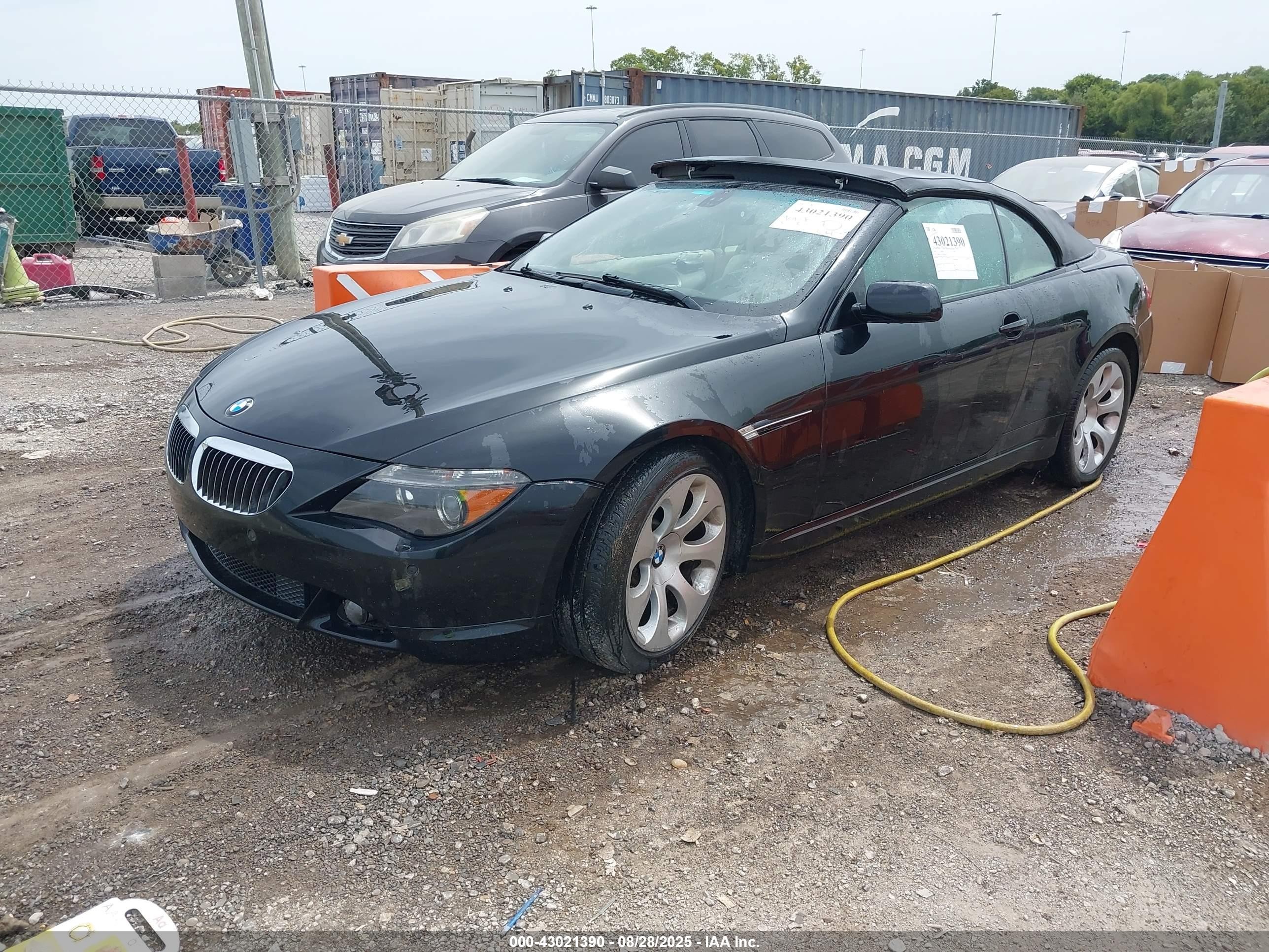 2007 Bmw 650i   Black vin: WBAEK13567CN84259