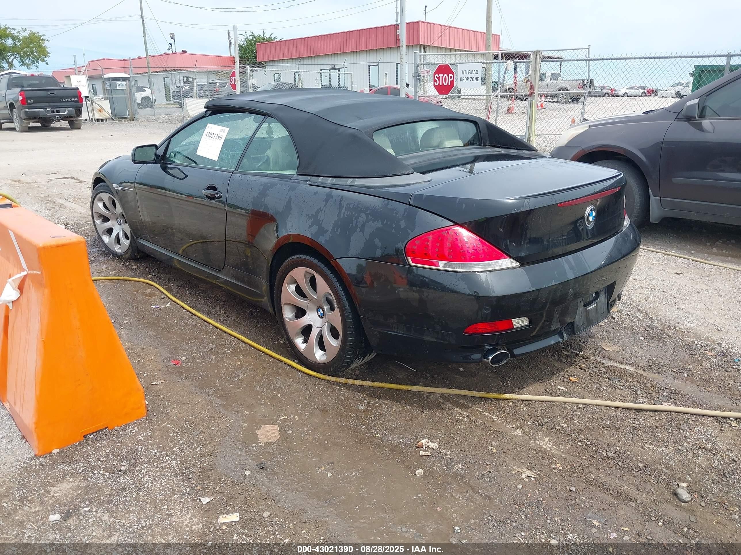2007 Bmw 650i   Black vin: WBAEK13567CN84259