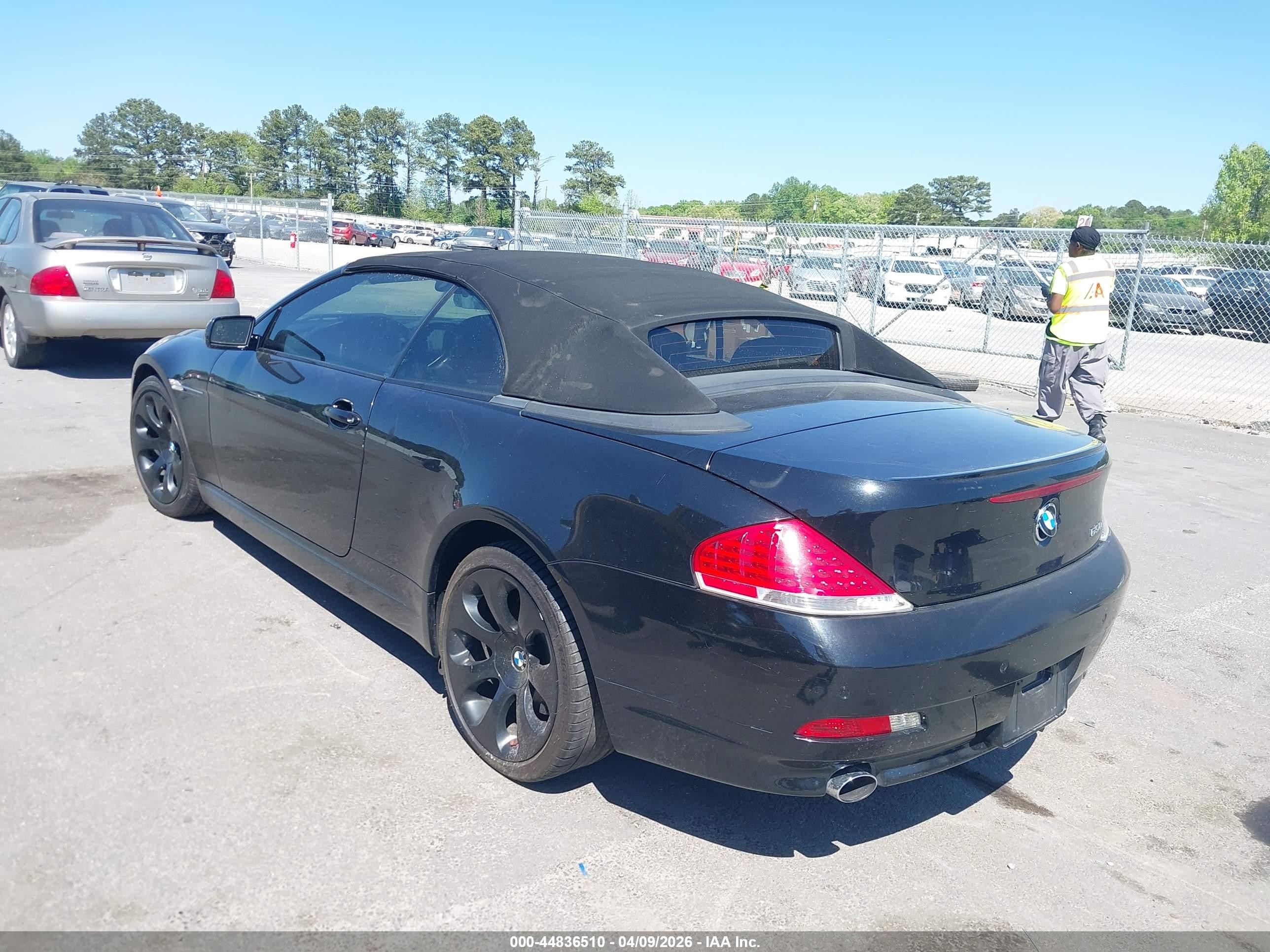 2007 Bmw 650i   Black vin: WBAEK13567CN84262