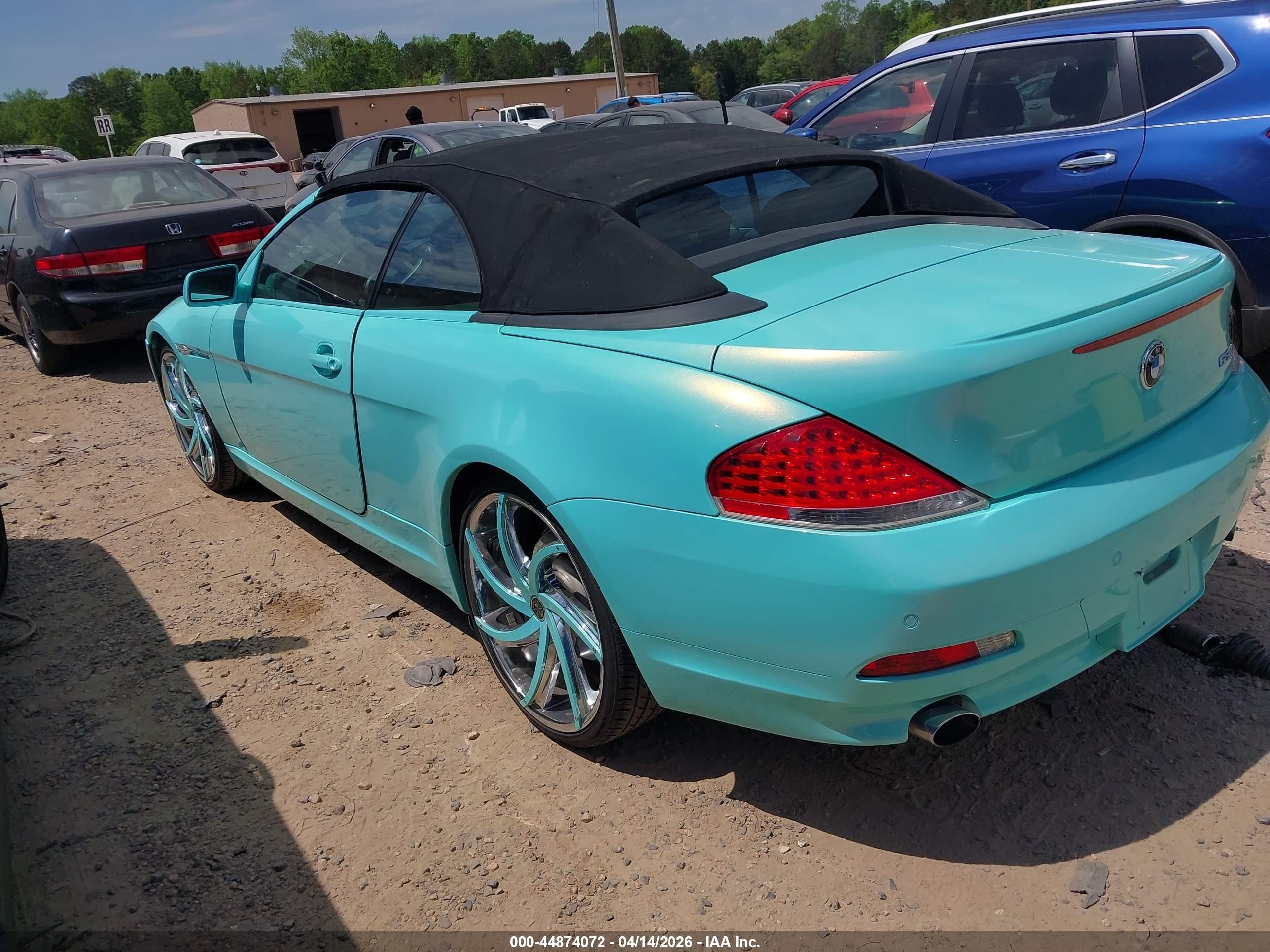 2007 Bmw 650i   Light Blue vin: WBAEK13577CN81032