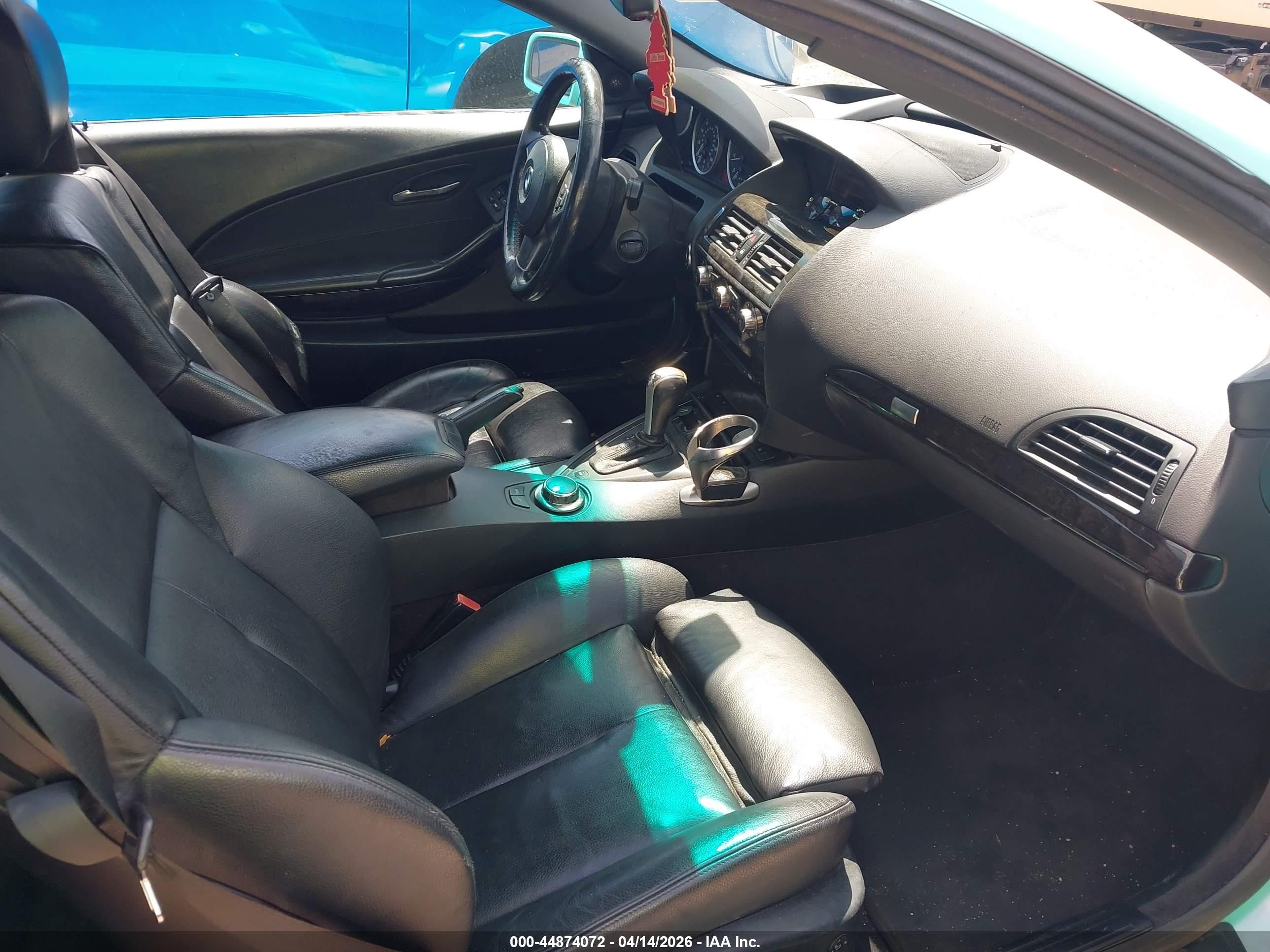 2007 Bmw 650i   Light Blue vin: WBAEK13577CN81032