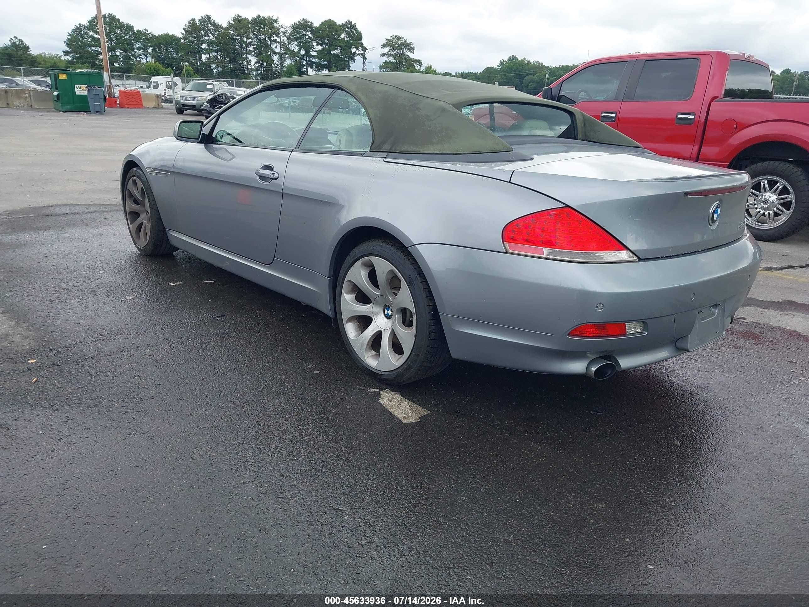 2007 Bmw 650i   Silver vin: WBAEK13577CN83024