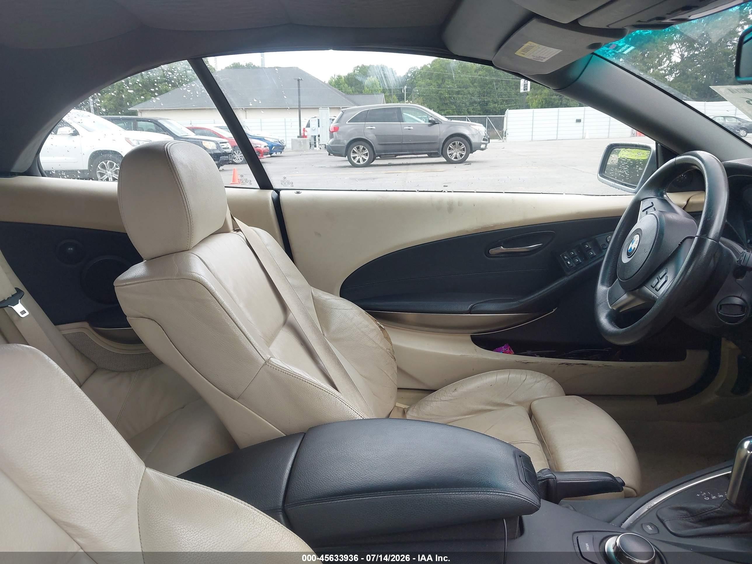 2007 Bmw 650i   Silver vin: WBAEK13577CN83024