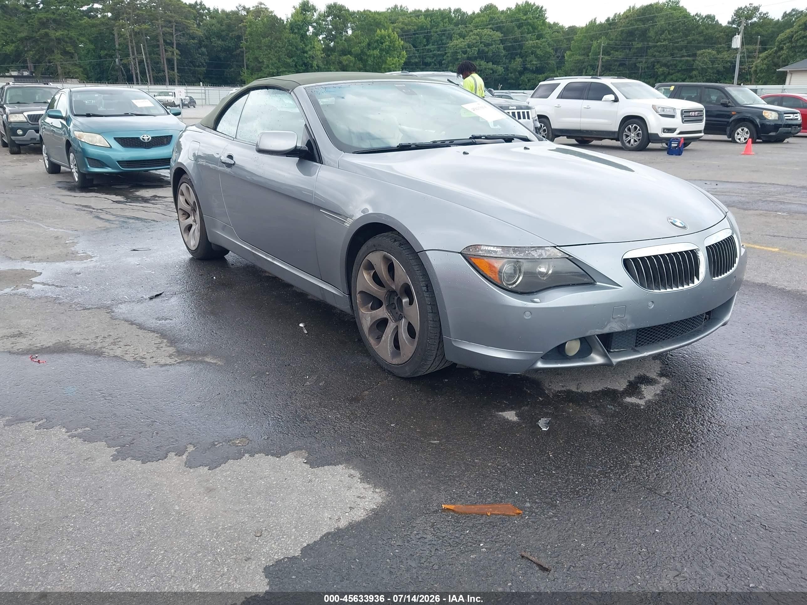 2007 Bmw 650i   Silver vin: WBAEK13577CN83024