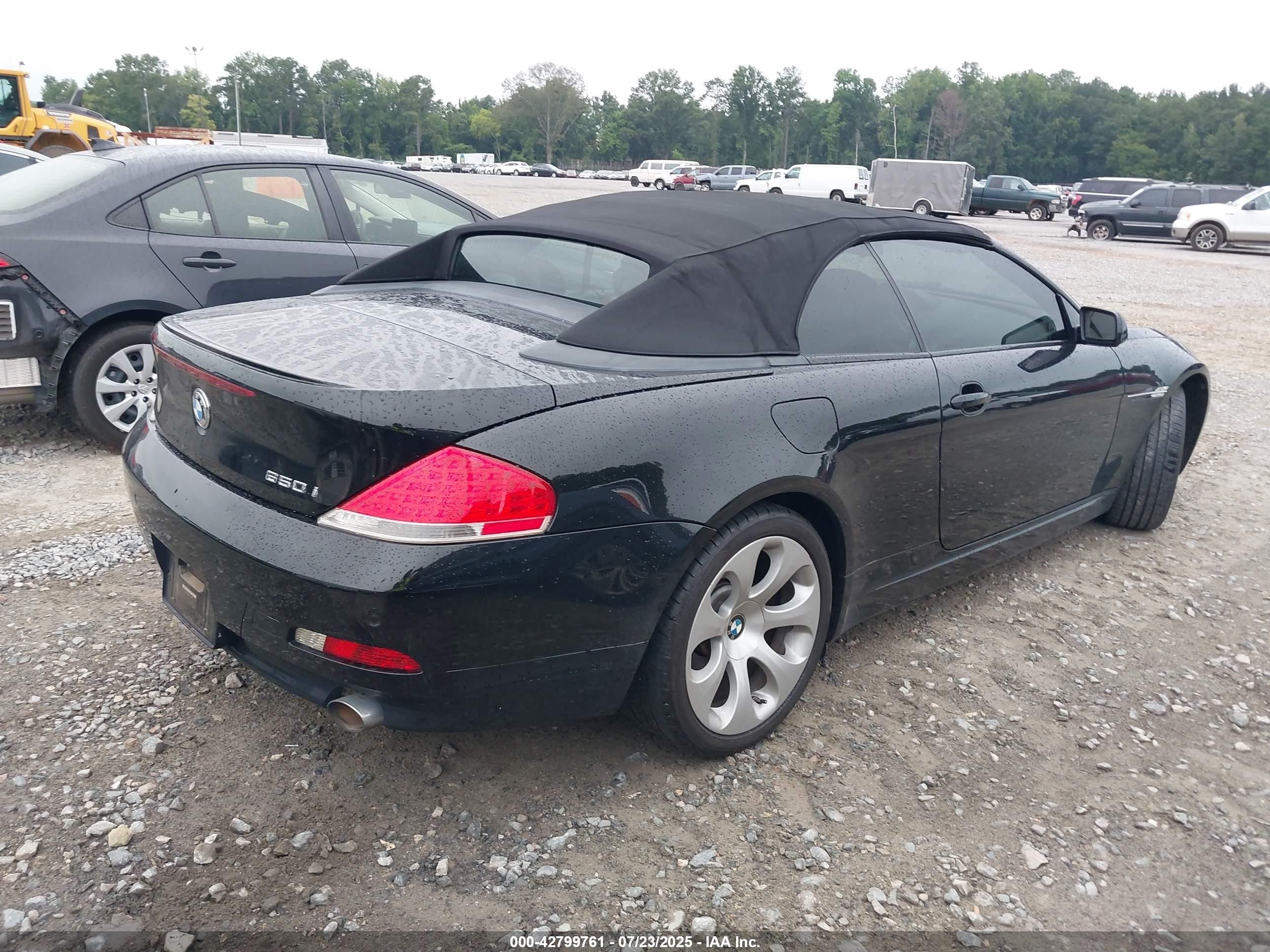 2007 Bmw 650i   Black vin: WBAEK13587CN72386