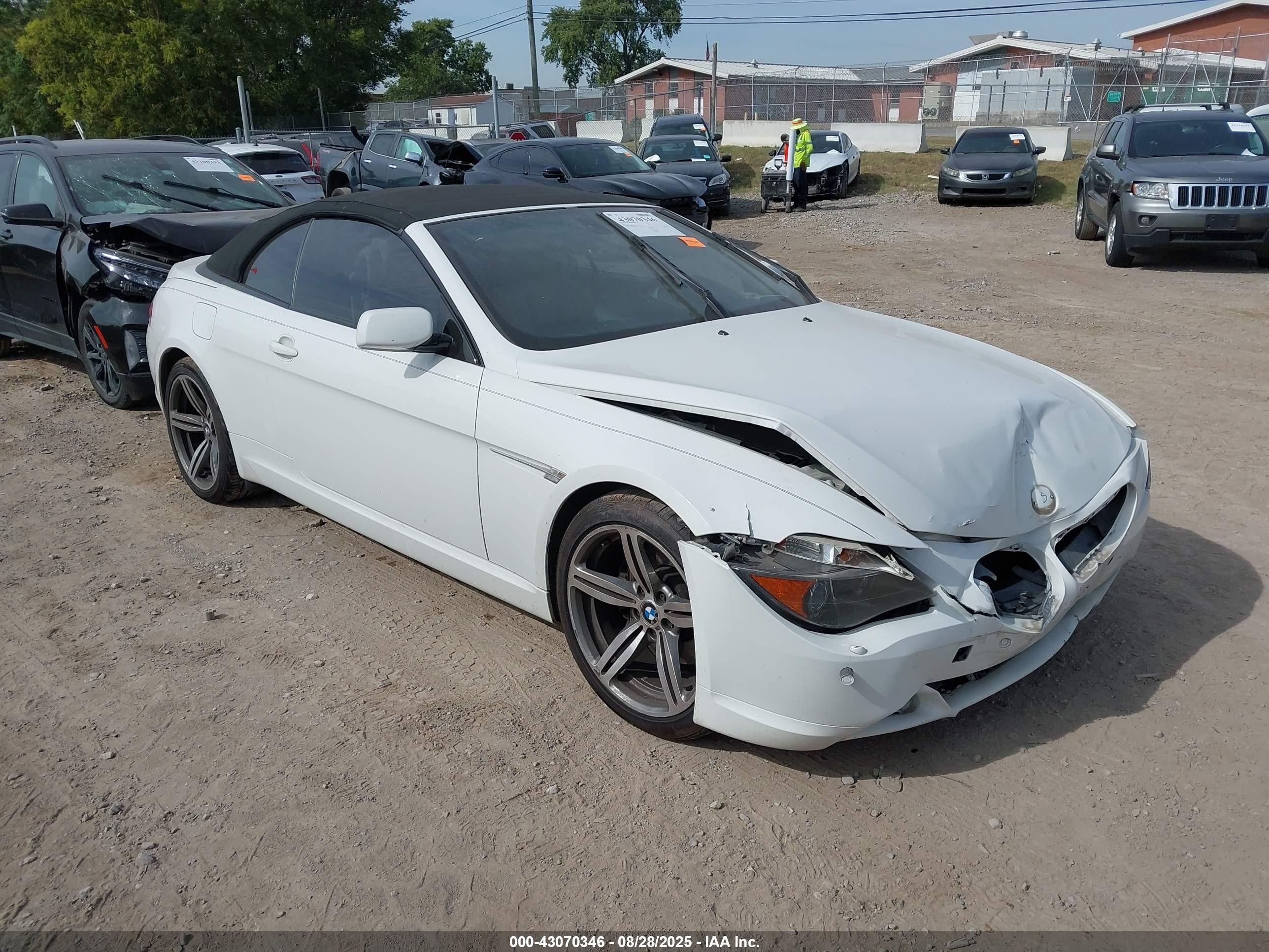 2007 Bmw 650i   Yellow vin: WBAEK13587CN82318