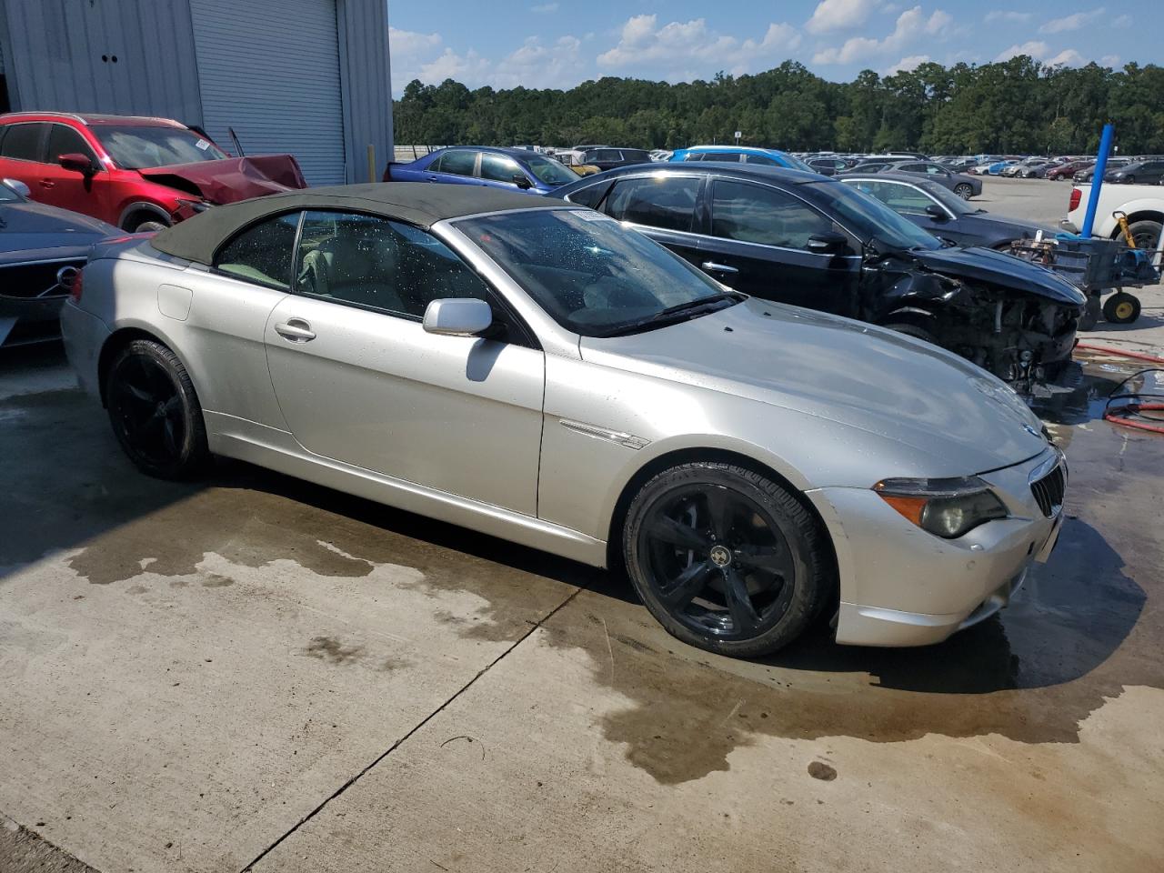 2007 Bmw 650 I Silver vin: WBAEK13587CN83310