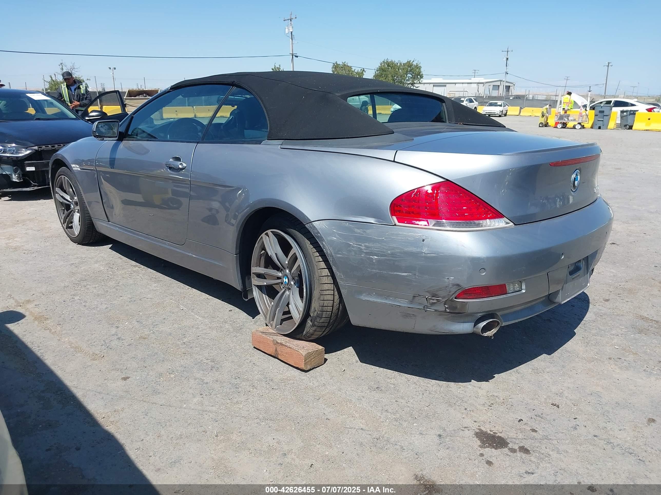 2007 Bmw 650i   Gray vin: WBAEK13587CN84487