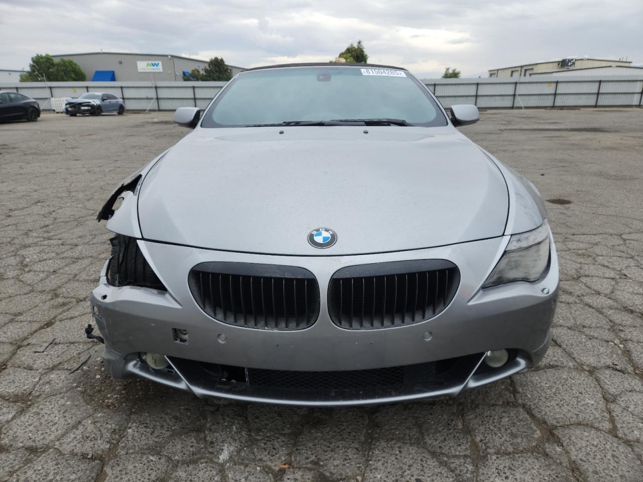 2007 Bmw 650 I Silver vin: WBAEK13597CN72509