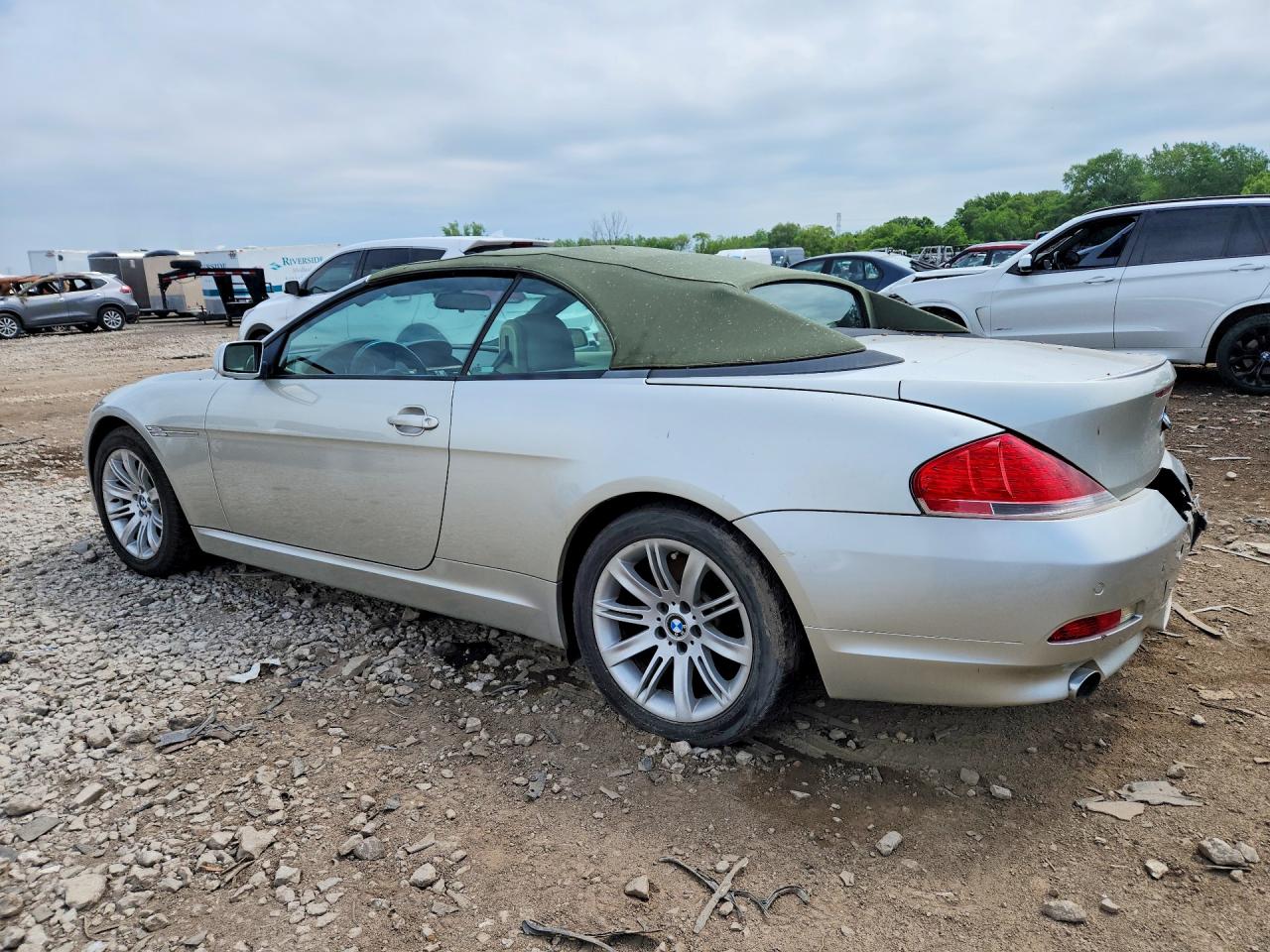 2007 Bmw 650 I Silver vin: WBAEK135X7CN80487