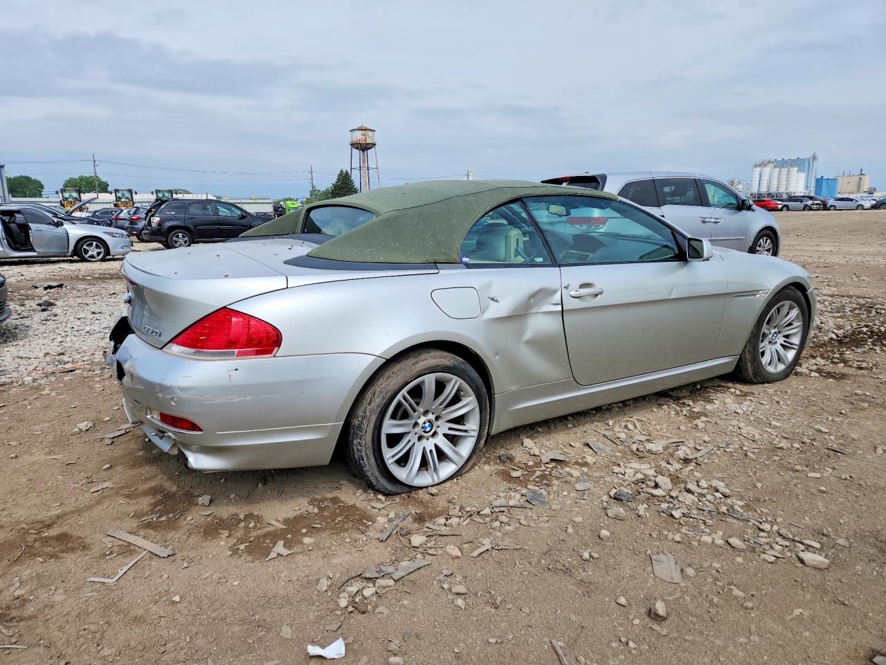 2007 Bmw 650 I Silver vin: WBAEK135X7CN80487