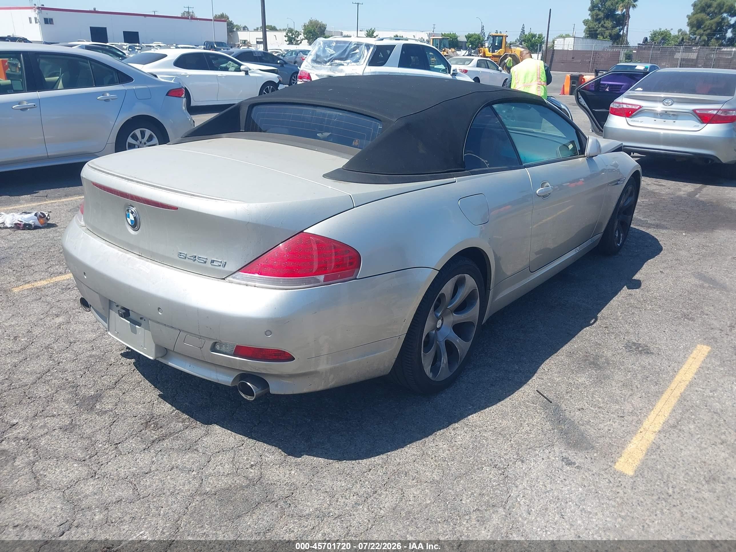 2004 Bmw 645ci   Champagne vin: WBAEK73404B321034