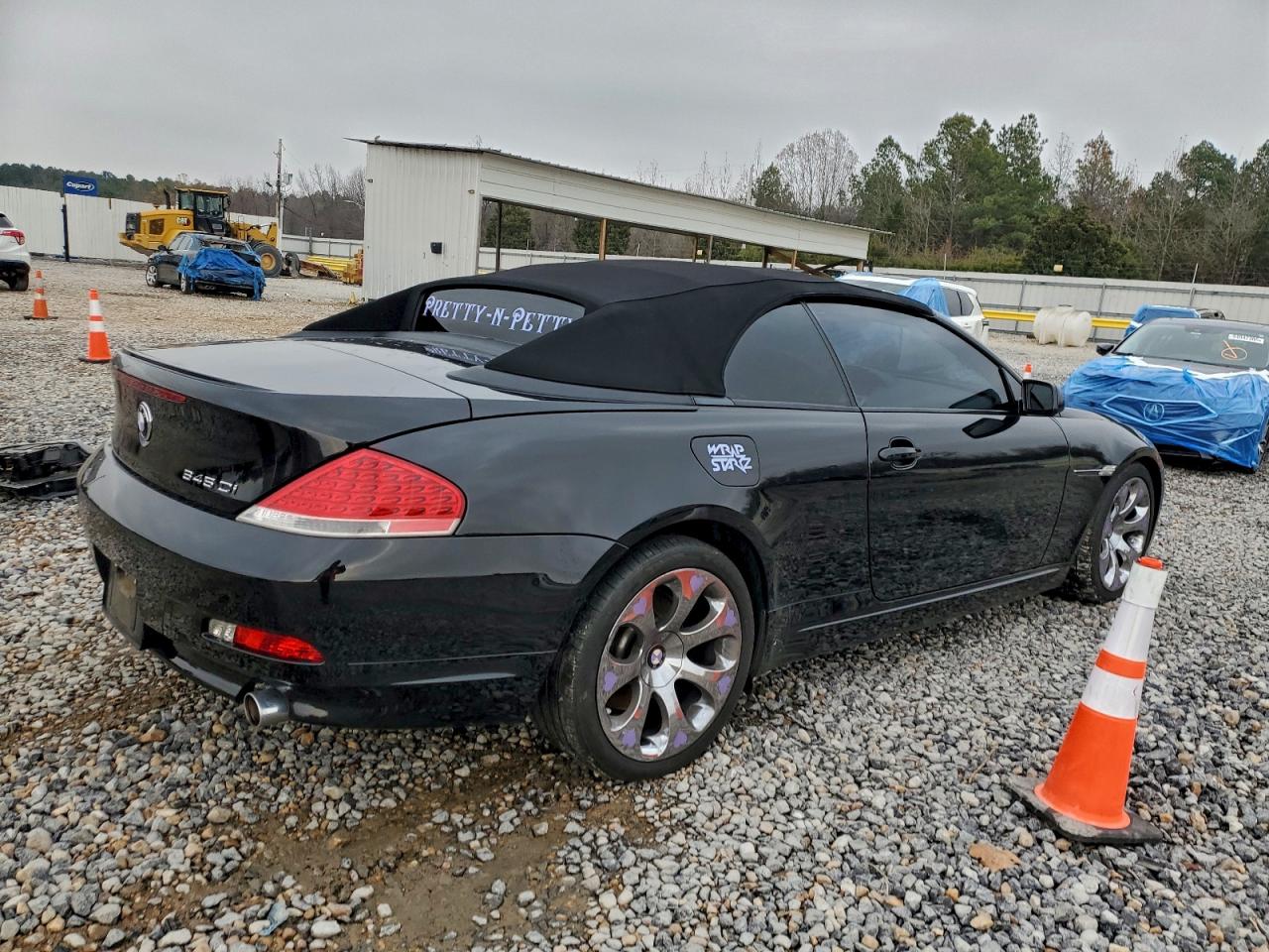 2004 Bmw 645 Ci Automatic Black vin: WBAEK73404B321566