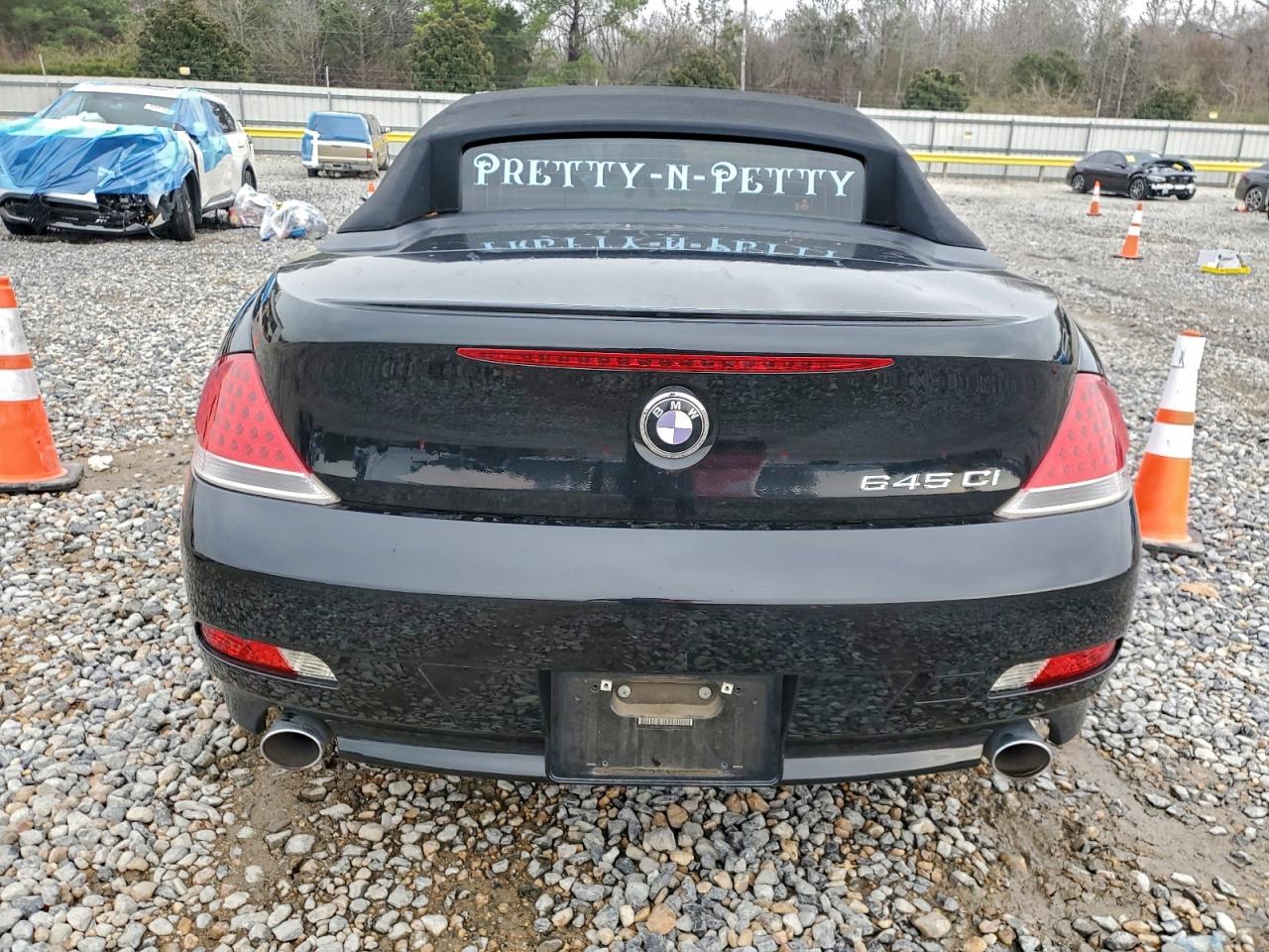 2004 Bmw 645 Ci Automatic Black vin: WBAEK73404B321566