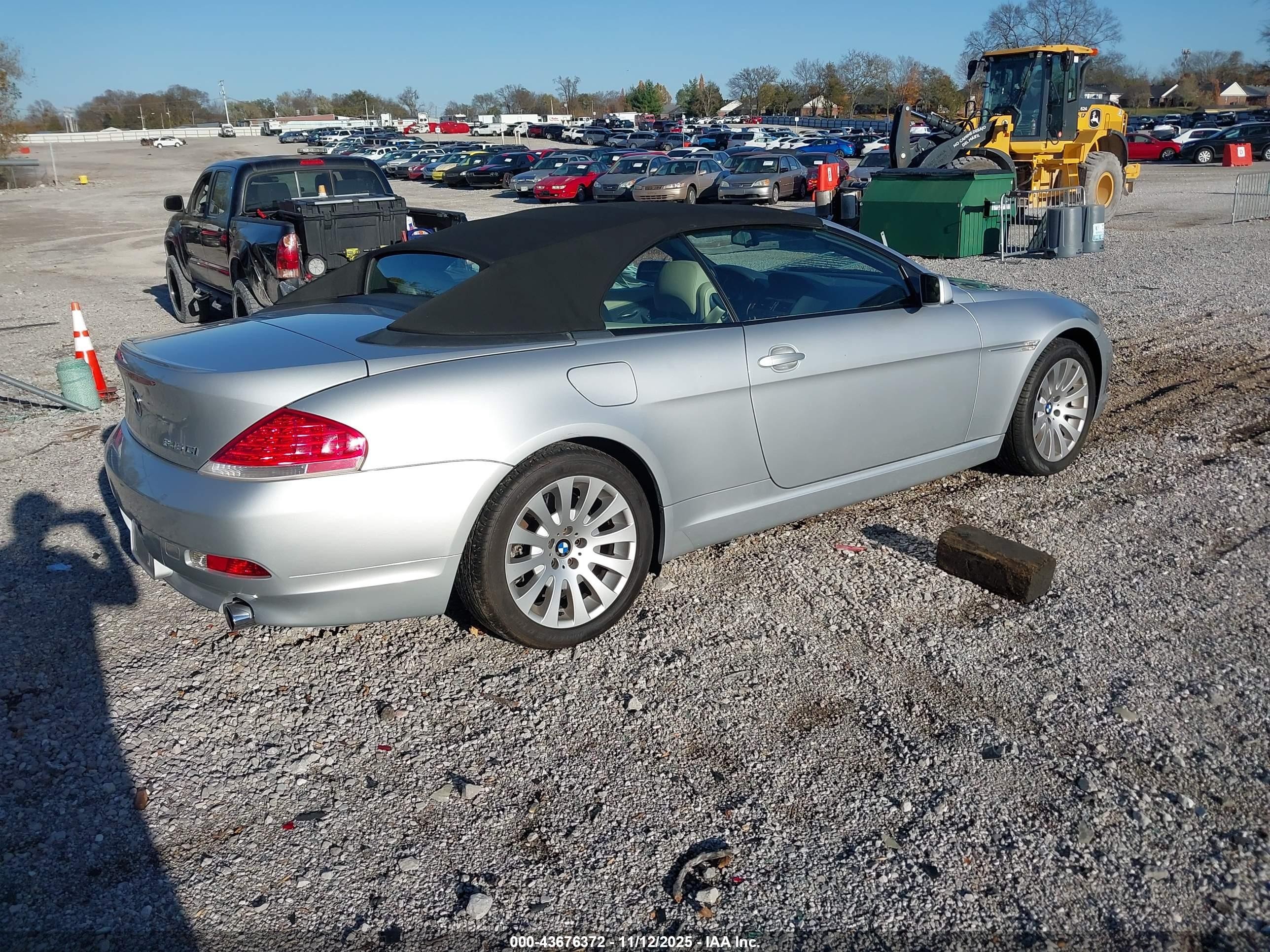 2004 Bmw 645ci   Silver vin: WBAEK73404B322717