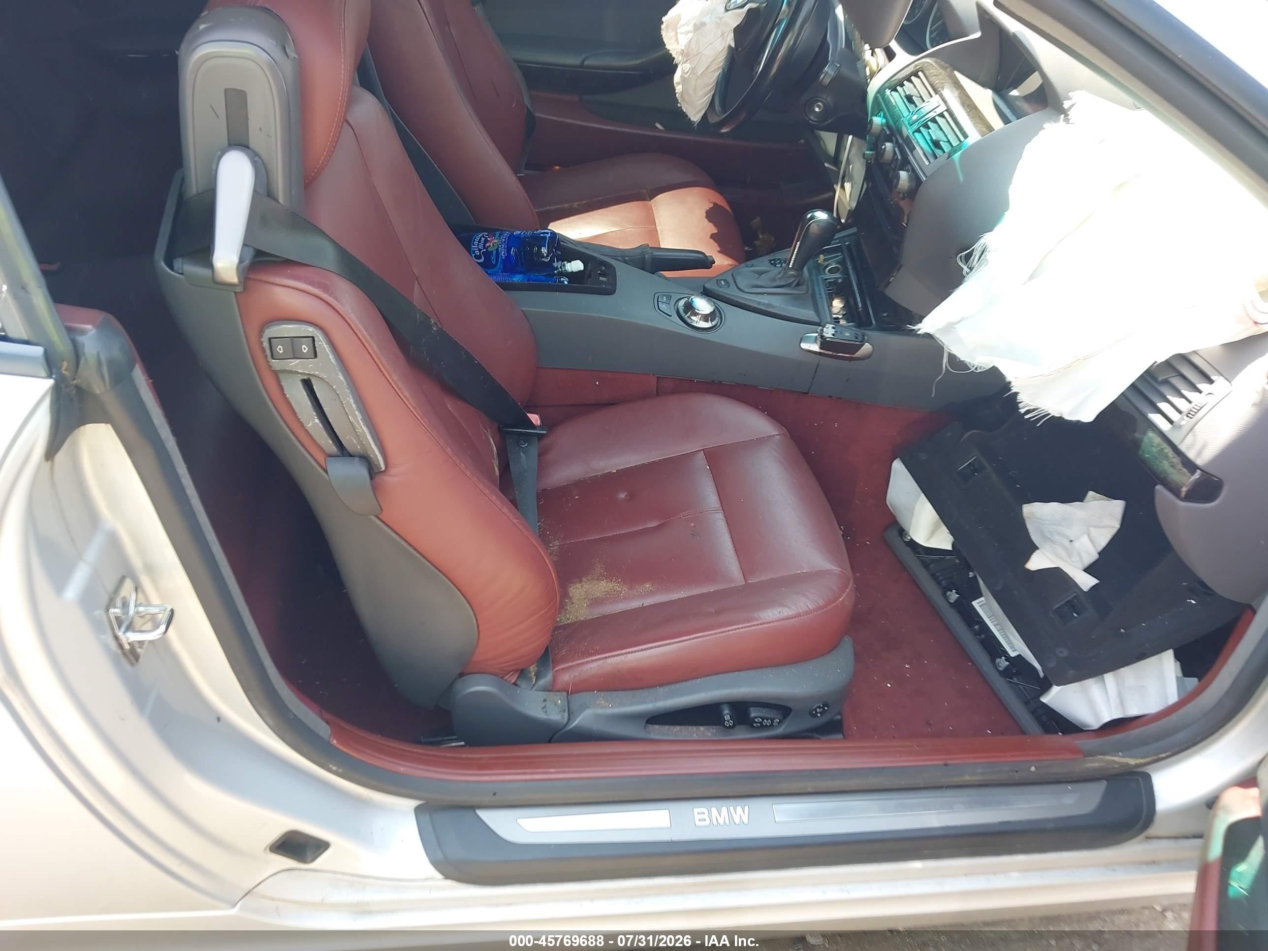 2004 Bmw 645ci   Silver vin: WBAEK73404B322734